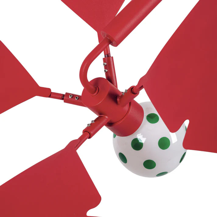 Lampa podłogowa łukowa LA PALMA czerwony
