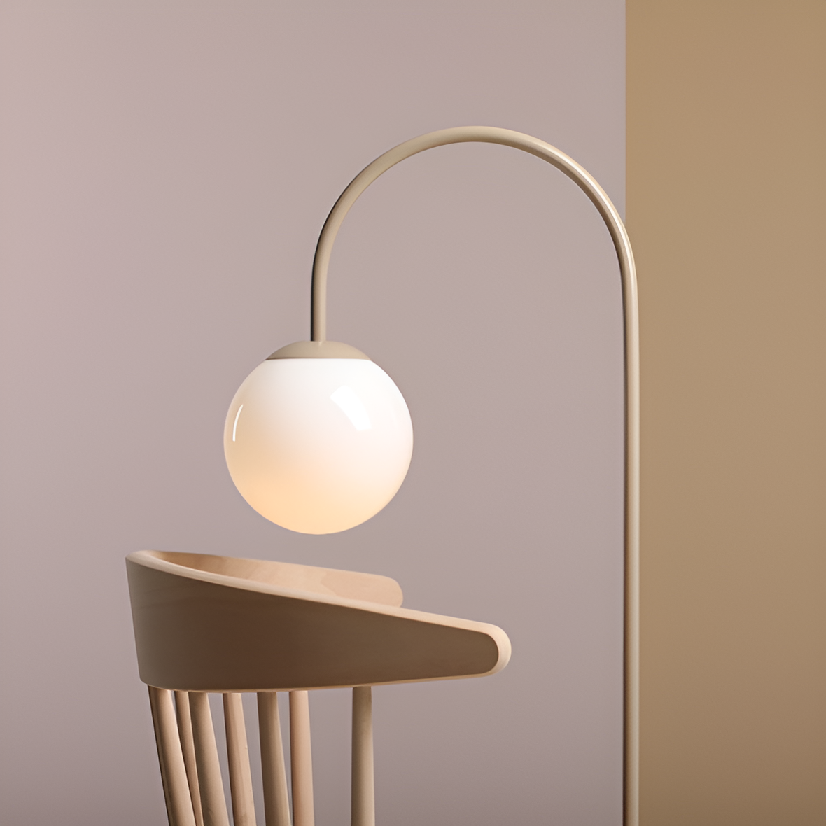 Lampa stołowa UNA beżowy
