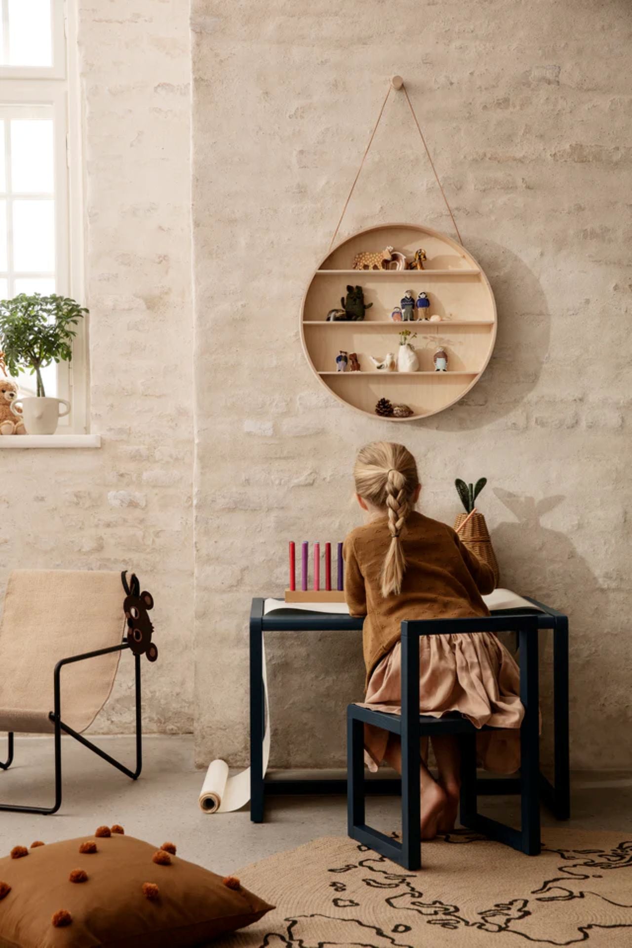 Stolik dziecięcy LITTLE ARCHITECT ciemnoniebieski