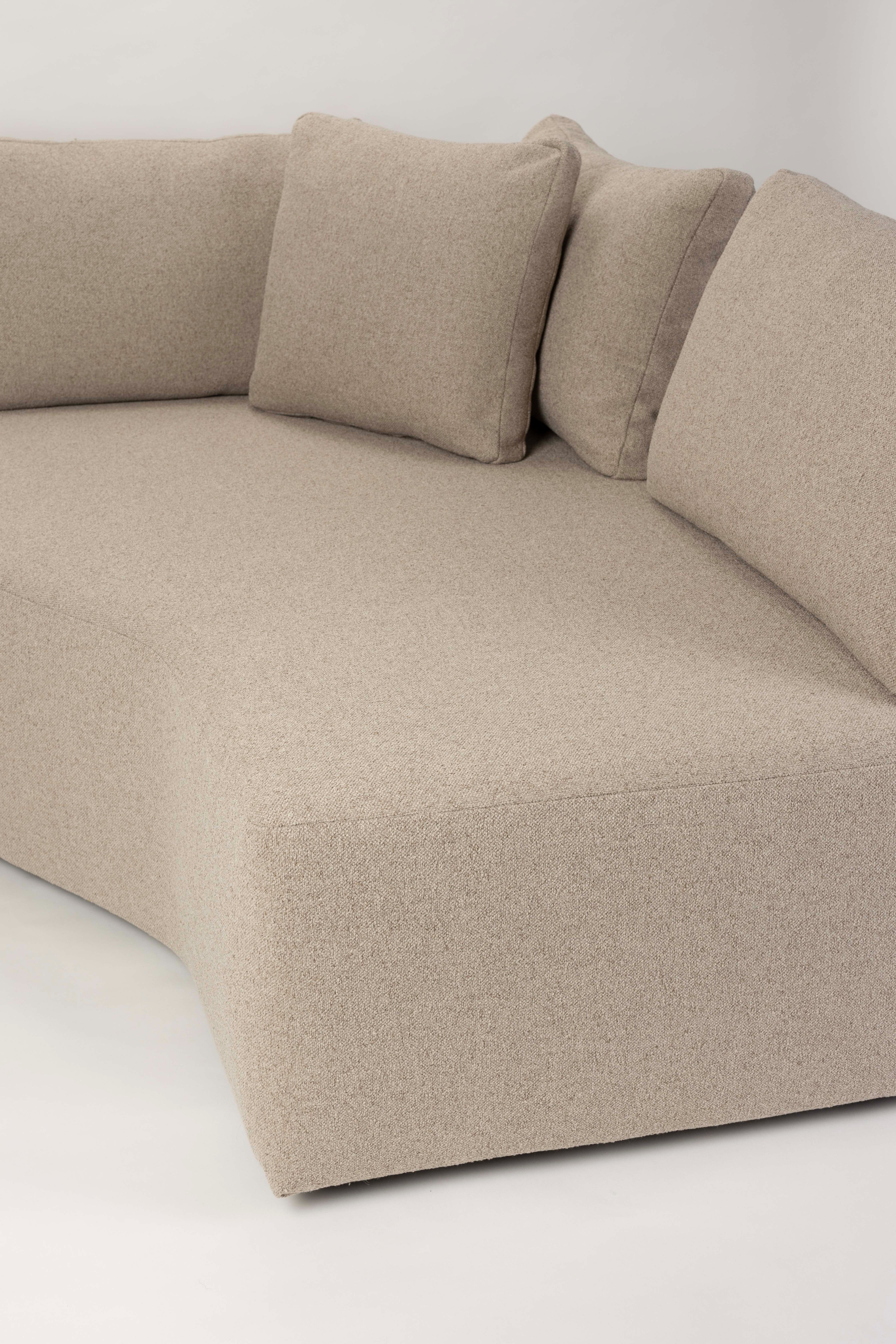 Sofa modułowa PROSPER - szezlong prawostronny cappuccino