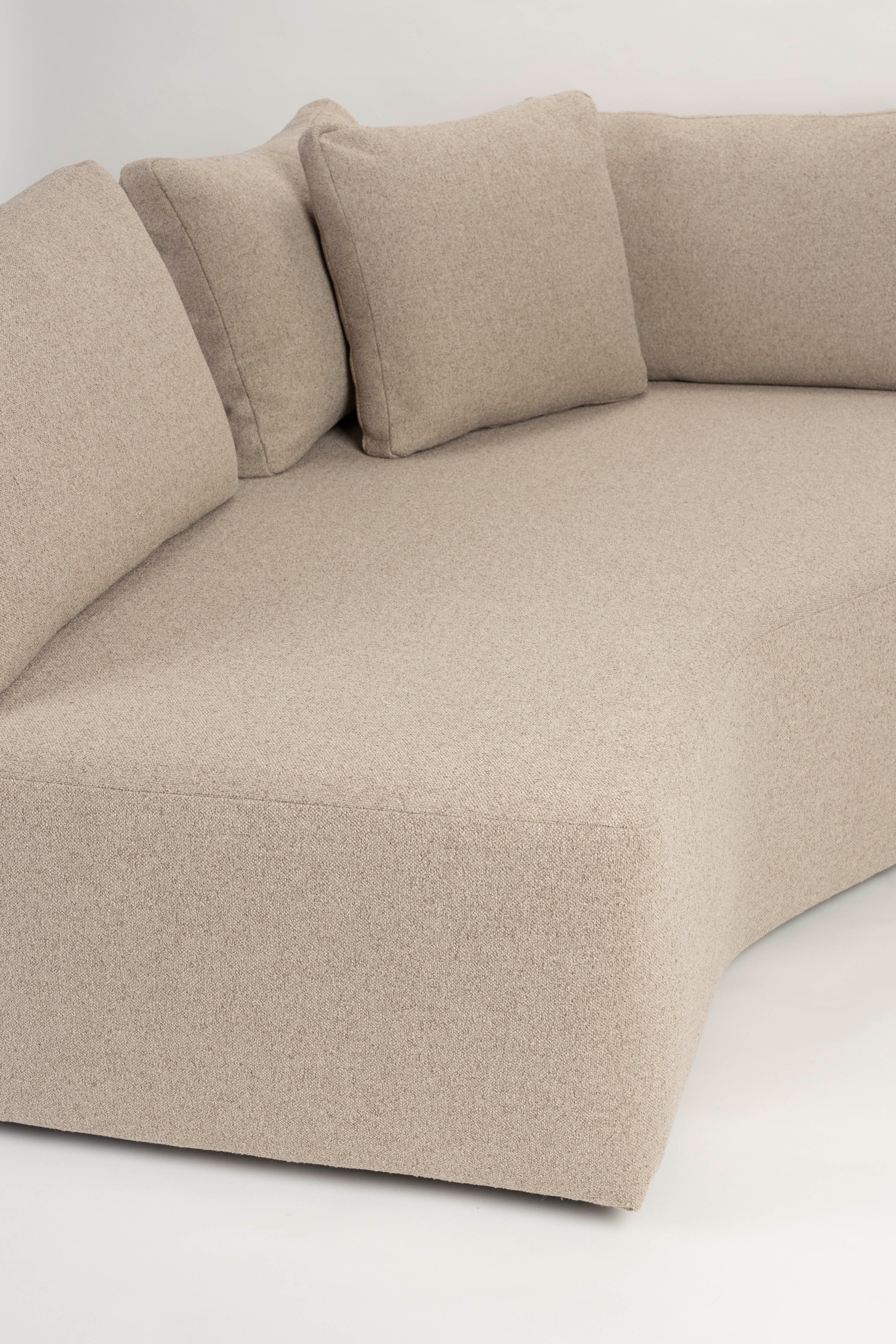Sofa modułowa PROSPER - szezlong lewostronny cappuccino