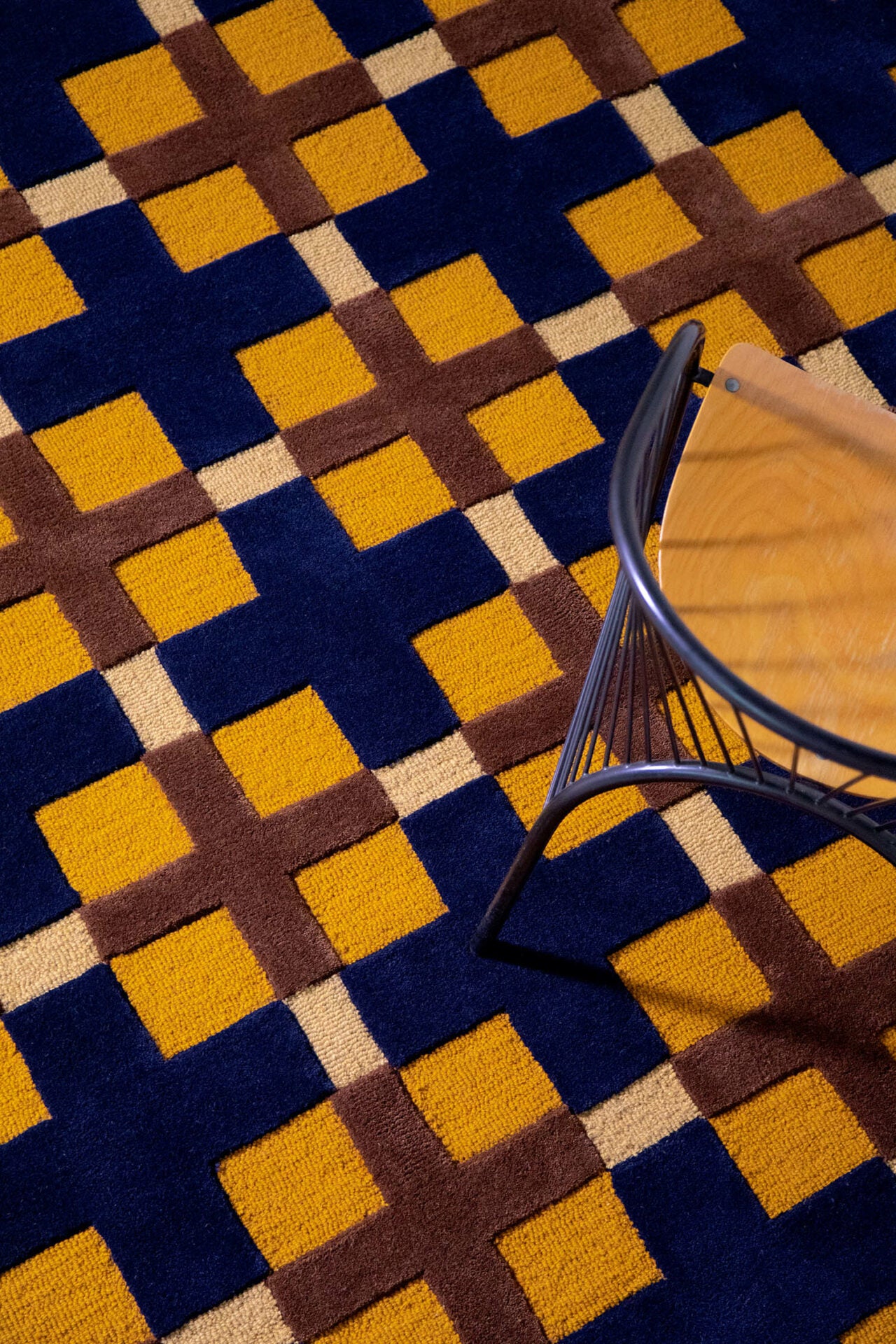 Dywan DECOR MILANO granatowo-żółty
