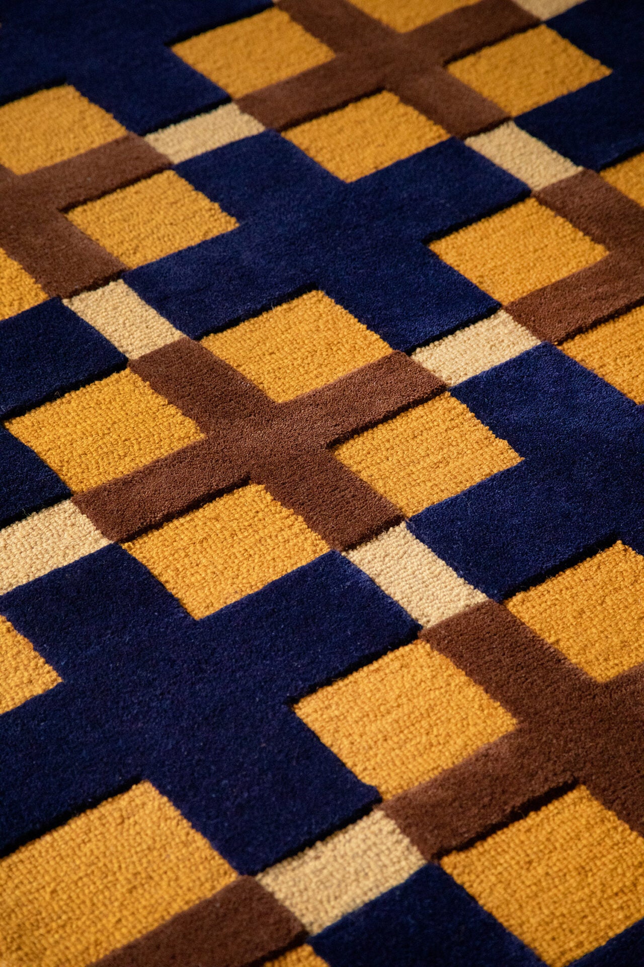 Dywan DECOR MILANO granatowo-żółty