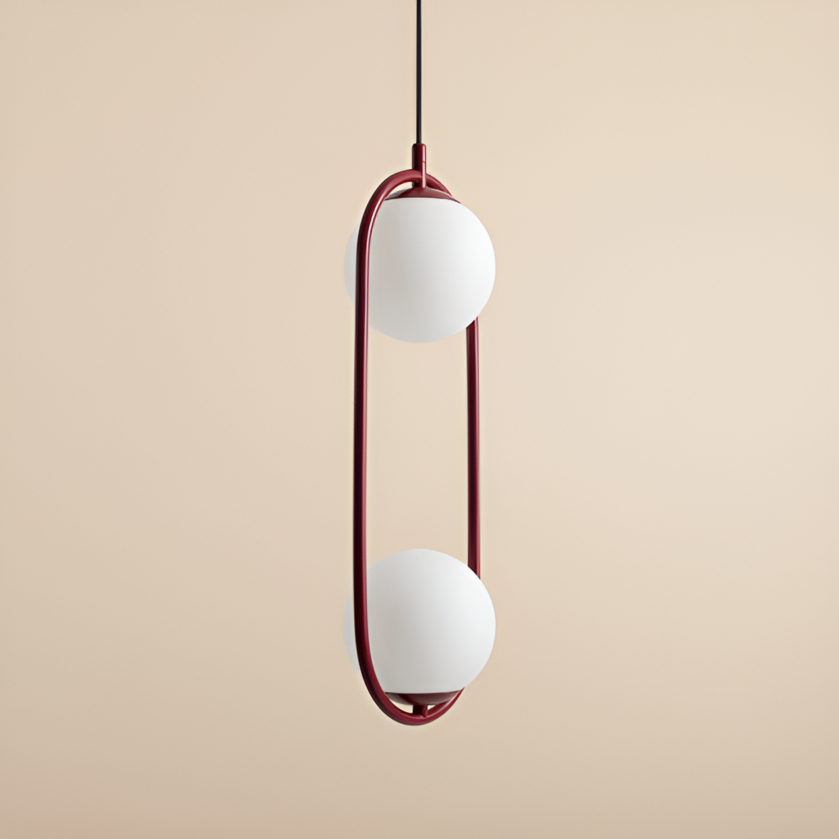 Lampa wisząca RIVA DUO bordowy