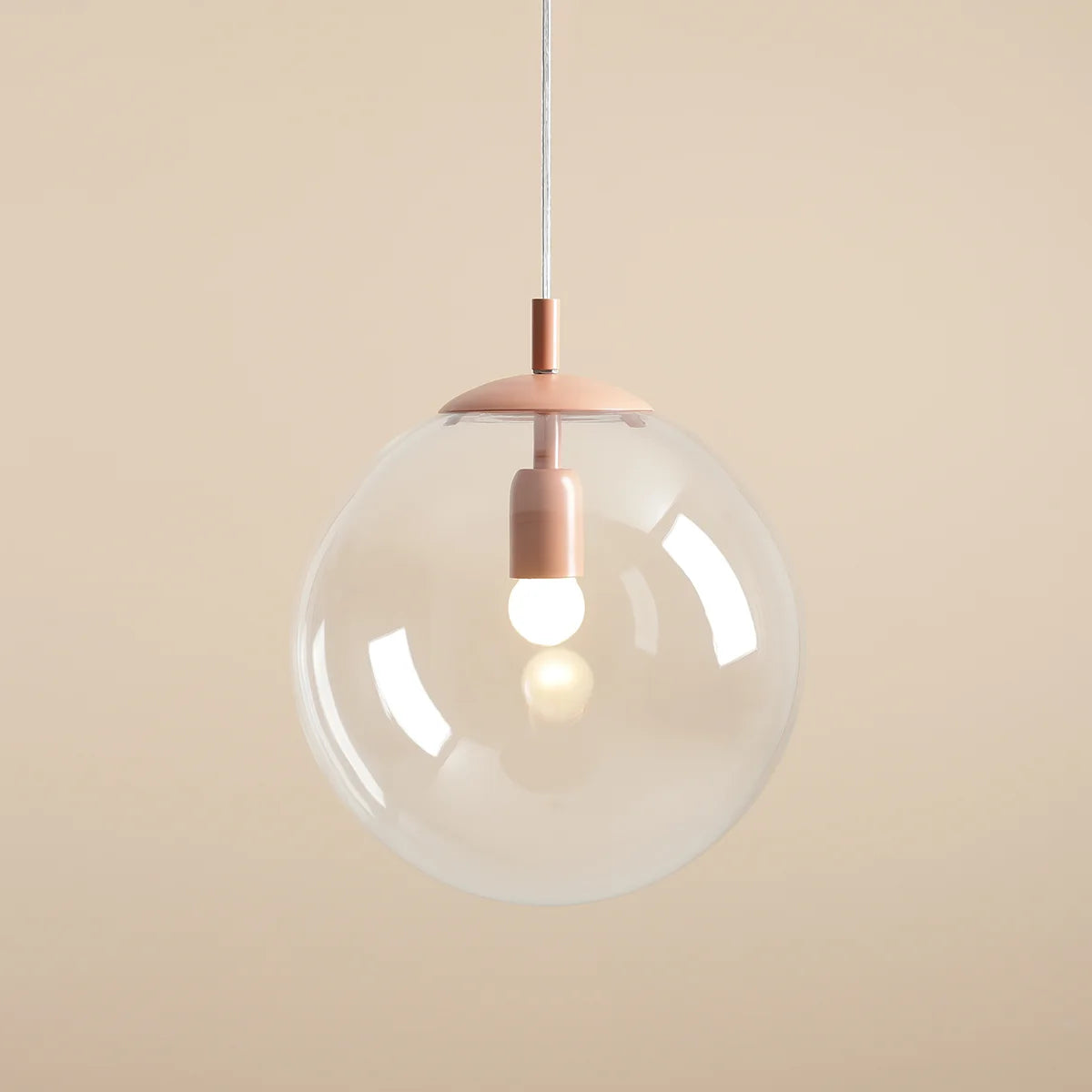 Lampa wisząca GLOBE koralowy