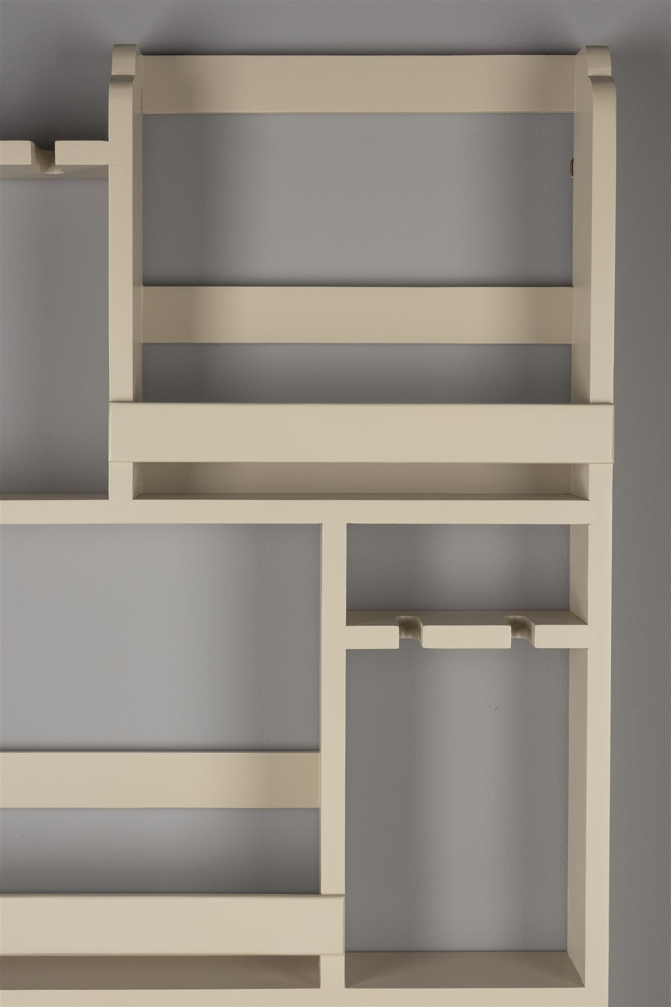 Myron beige wall rack