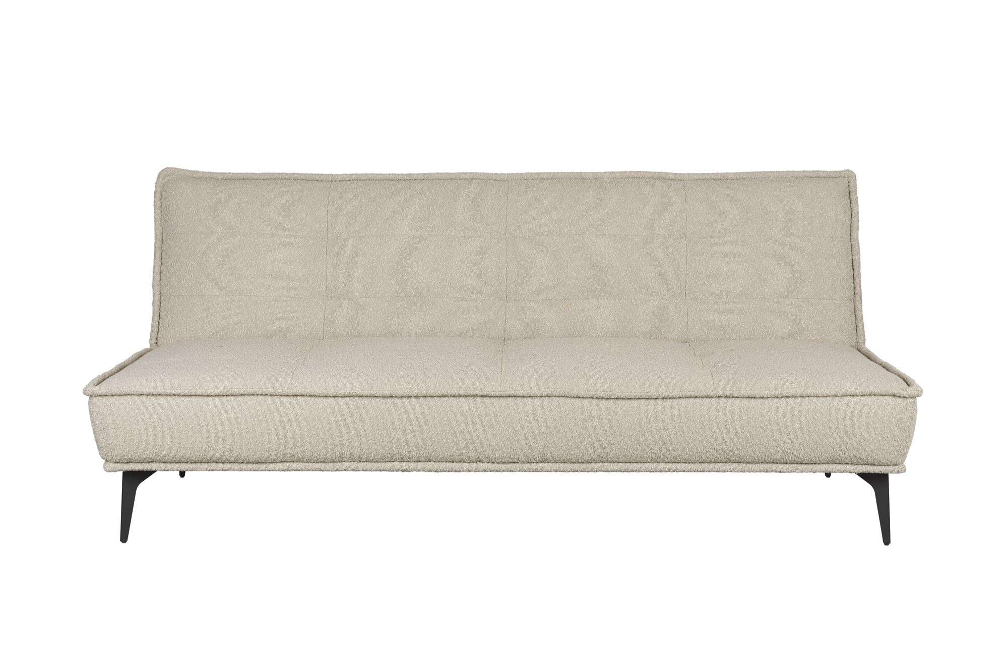 Beige CIELKE Sofa Bed with Black Base