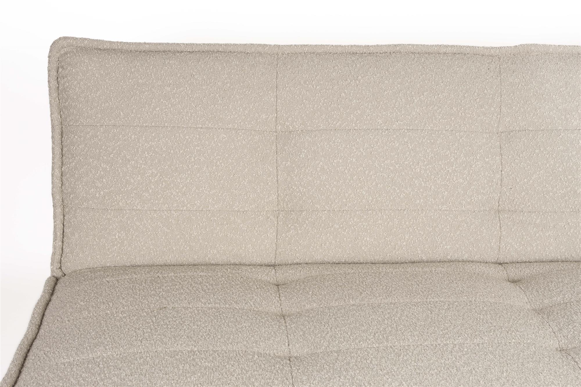 Beige CIELKE Sofa Bed with Black Base