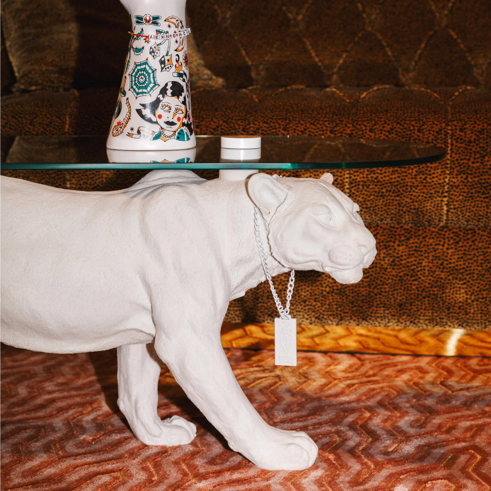 DOPE AS HELL white coffee table