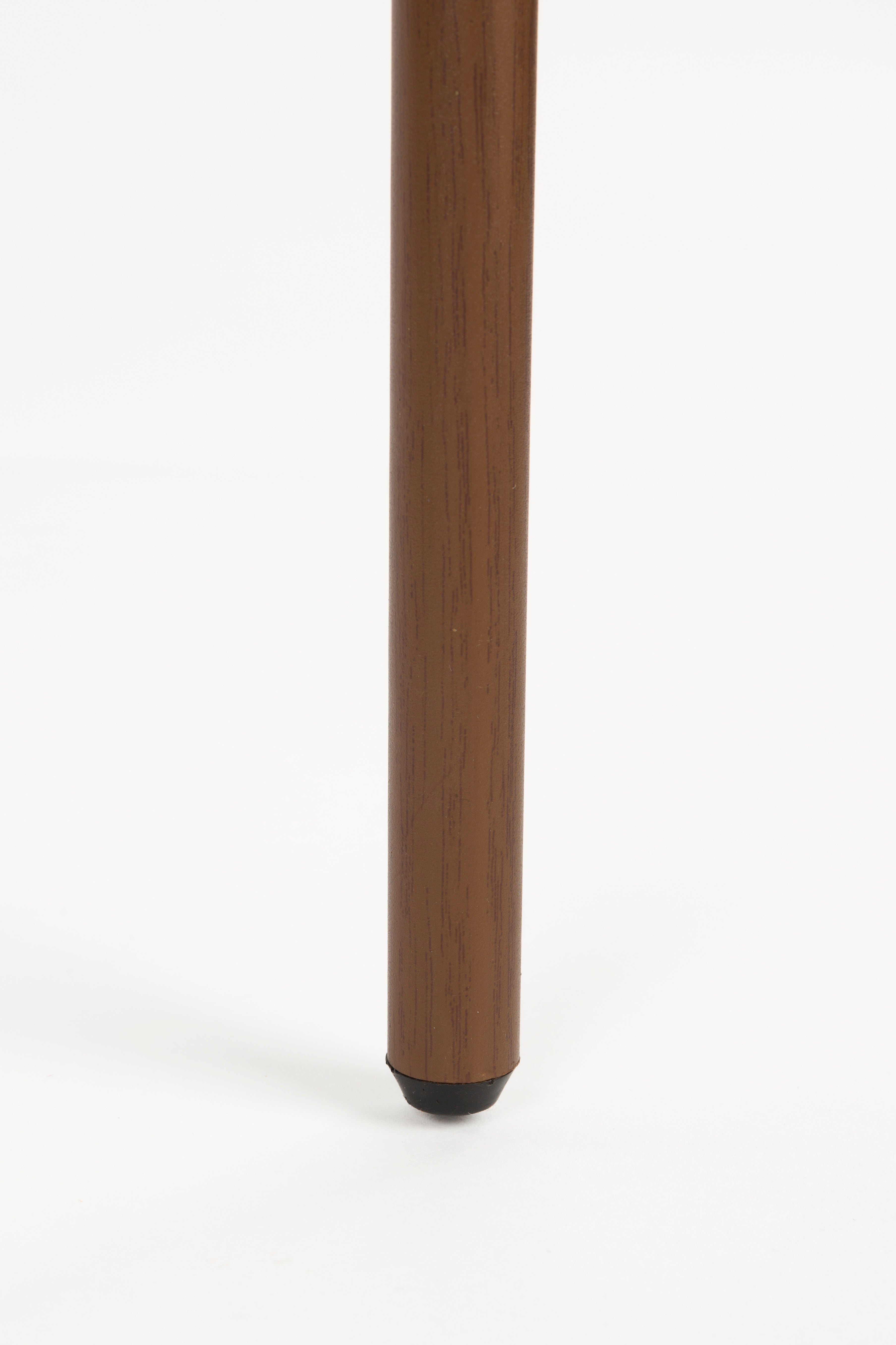 Stuhl CLAES beige Melange mit braunem Gestell