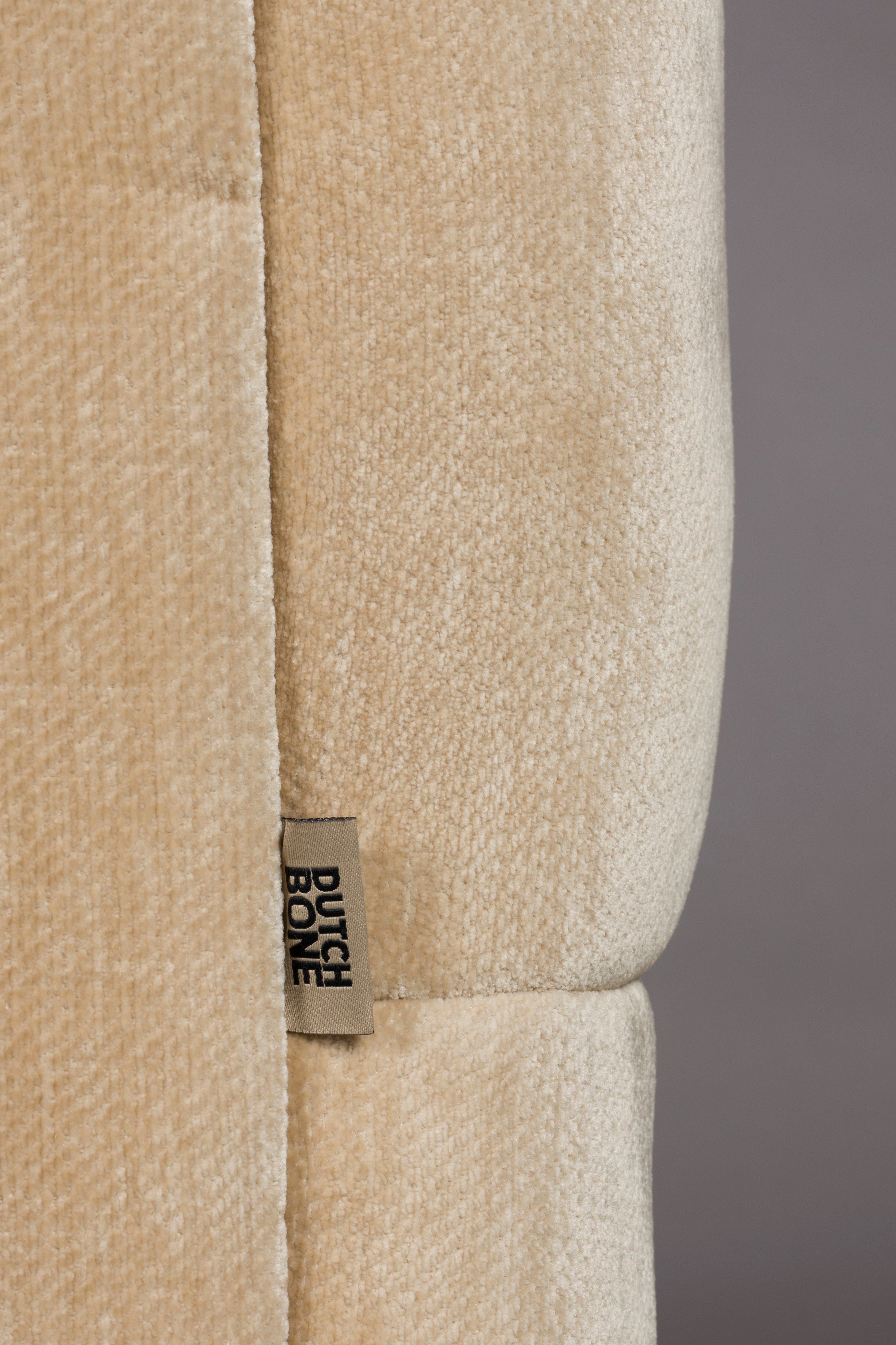 DOUGLAS beige velvet sofa