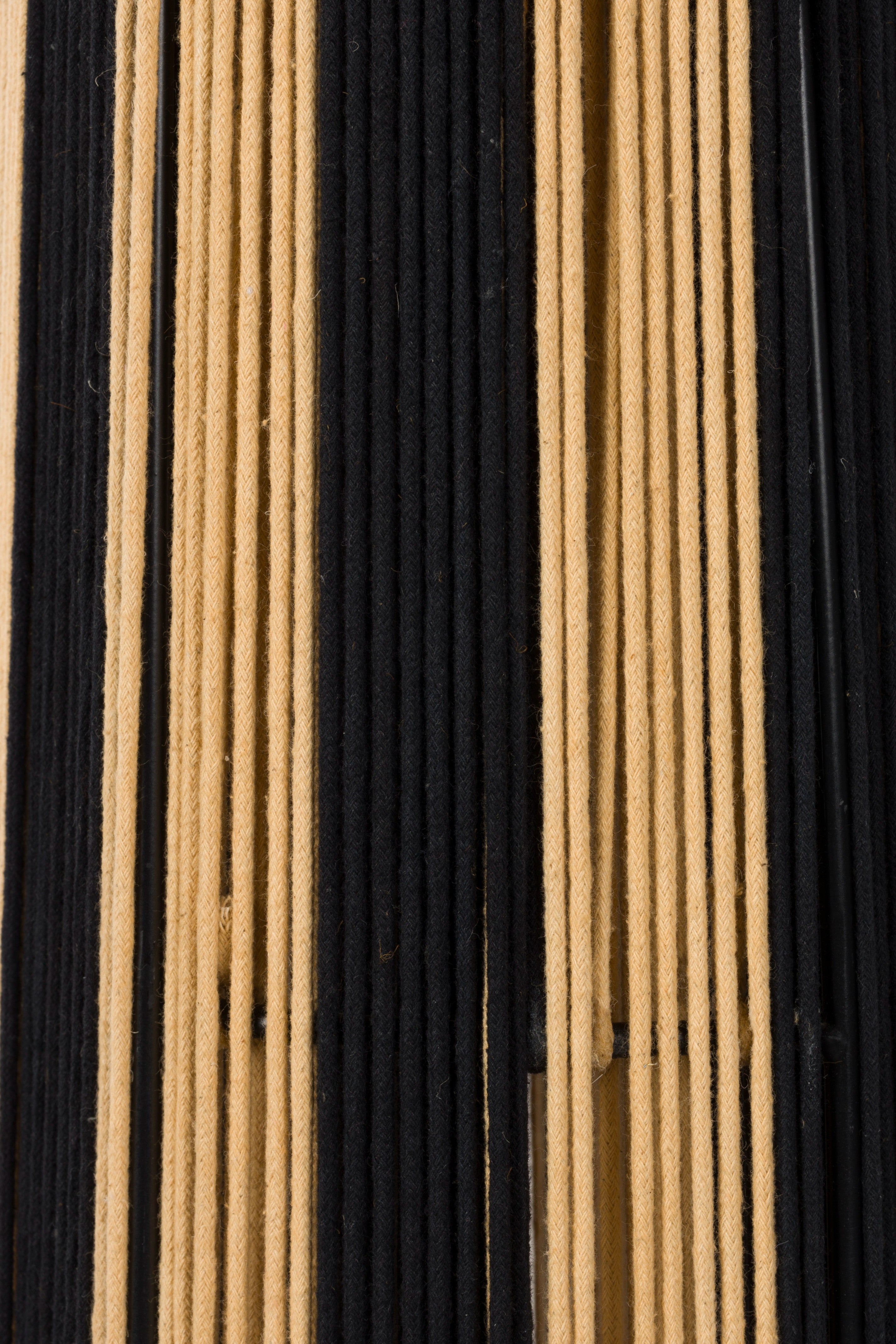 Lampa podłogowa STRIPE IT UP jasnobrązowy z czarnym