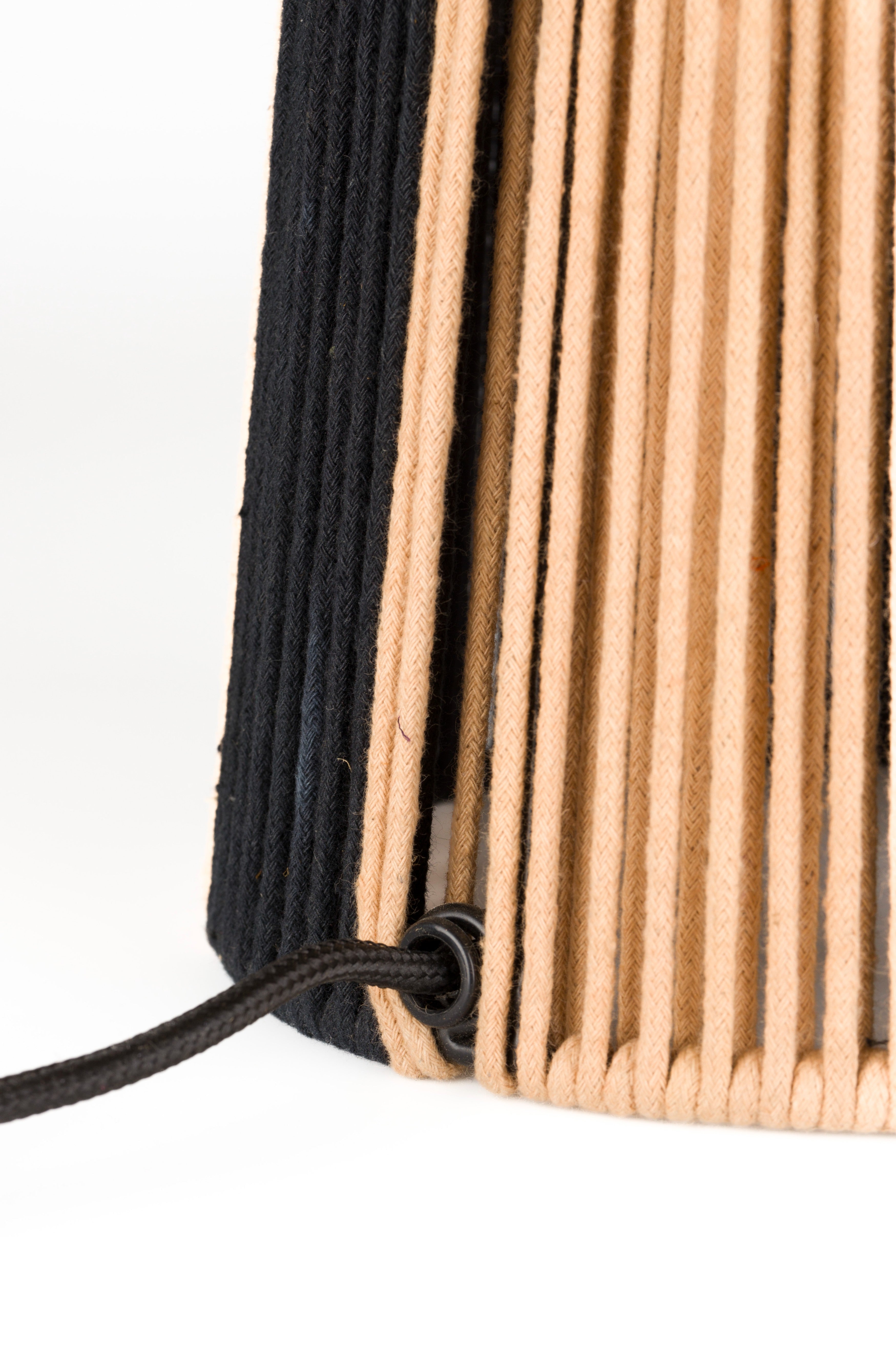 STRIPE IT UP table lamp light brown with black