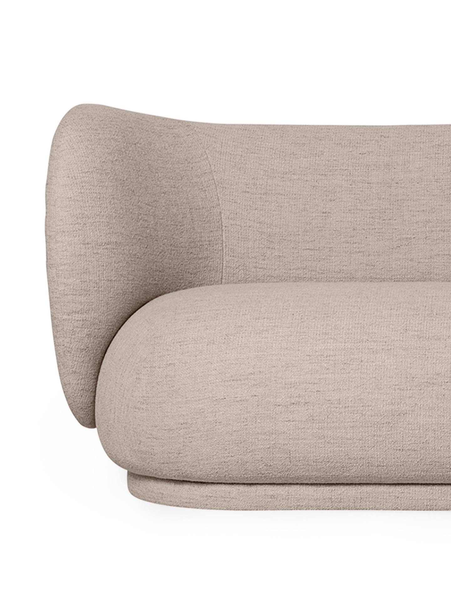 Sofa 3-osobowa RICO Bouclé piaskowy