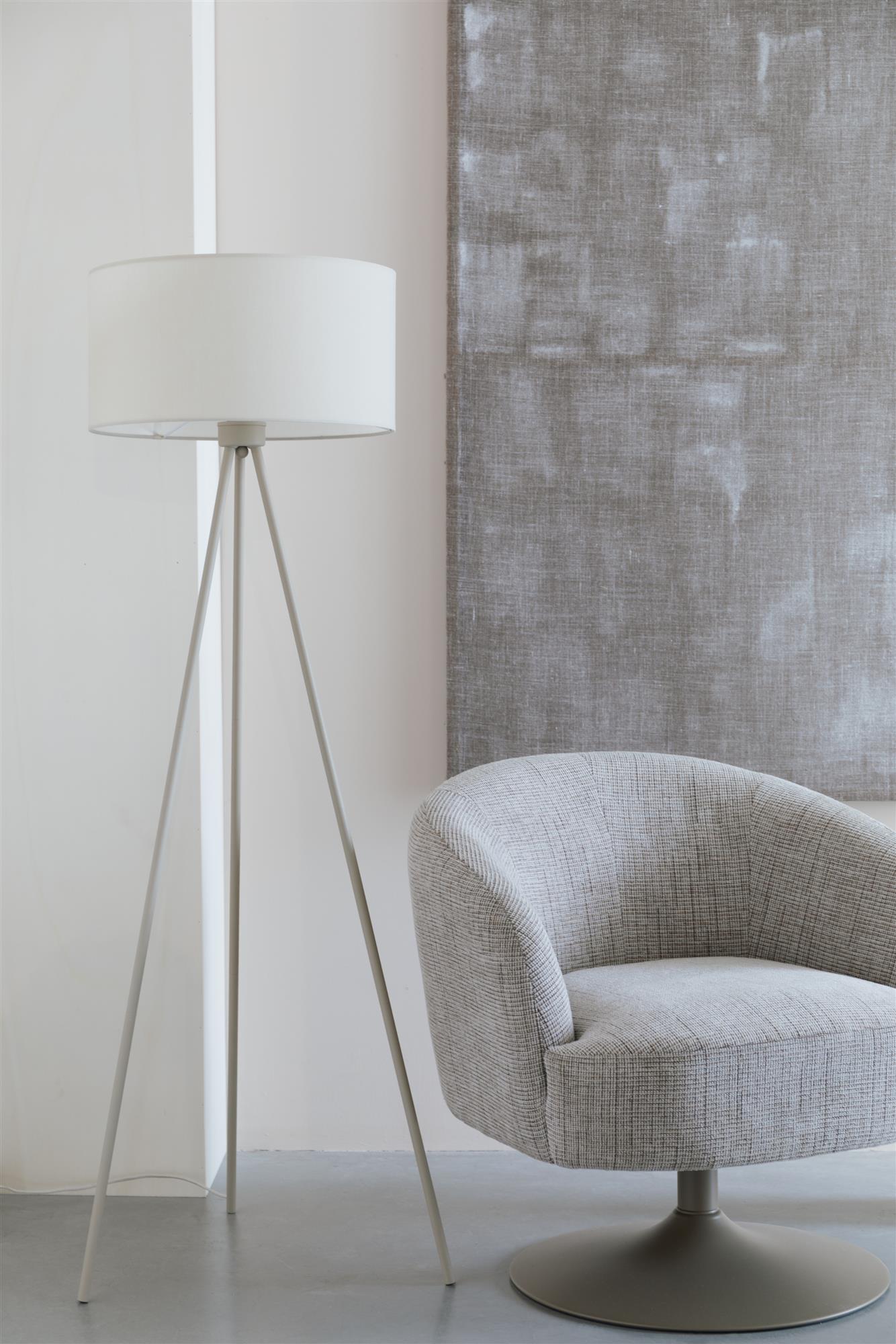 Stehlampe Dreibein SUSIE beige