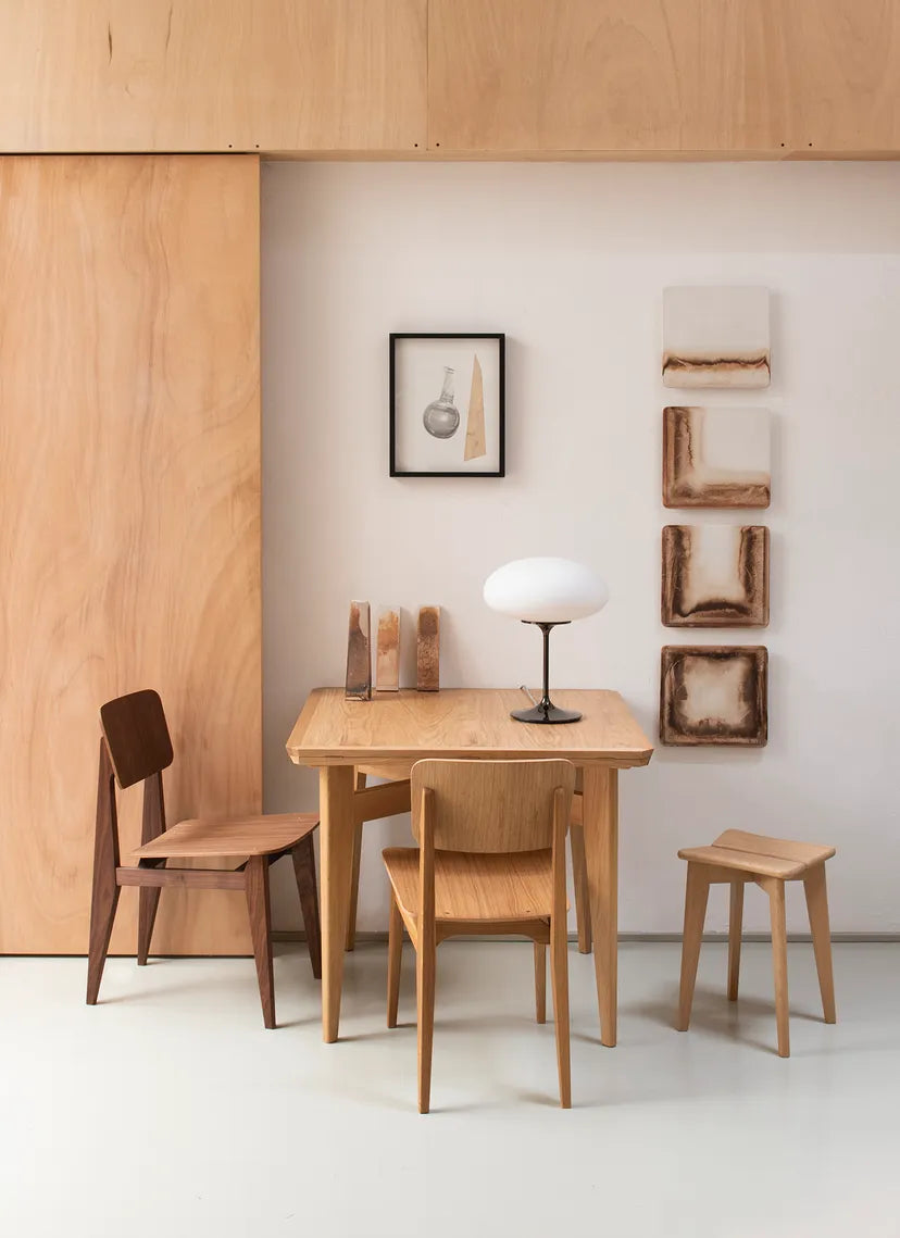 C-CHAIR walnut wood chair