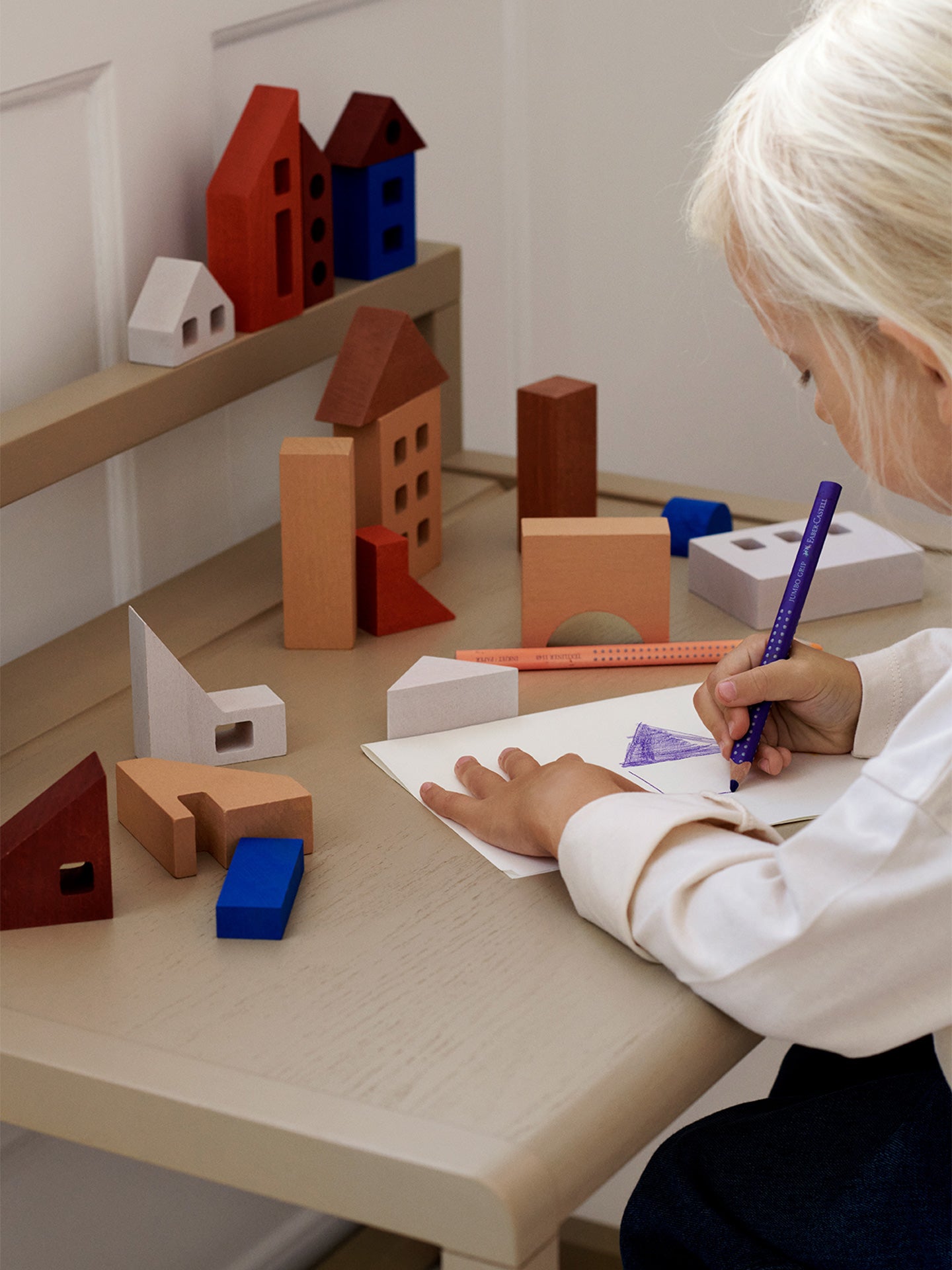 Biurko dziecięce LITTLE ARCHITECT beżowy
