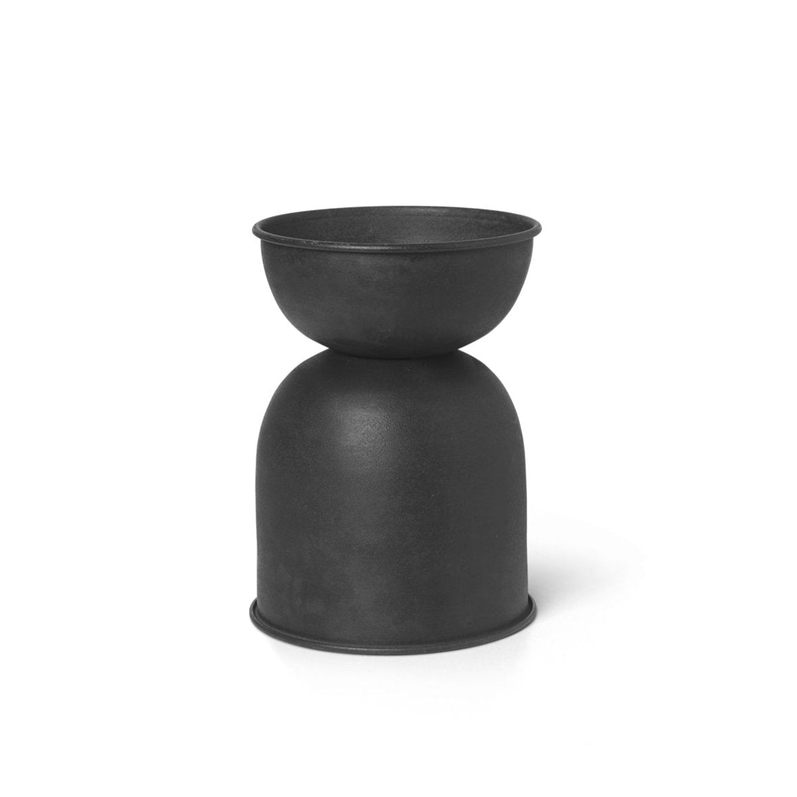 Doniczka HOURGLASS czarny