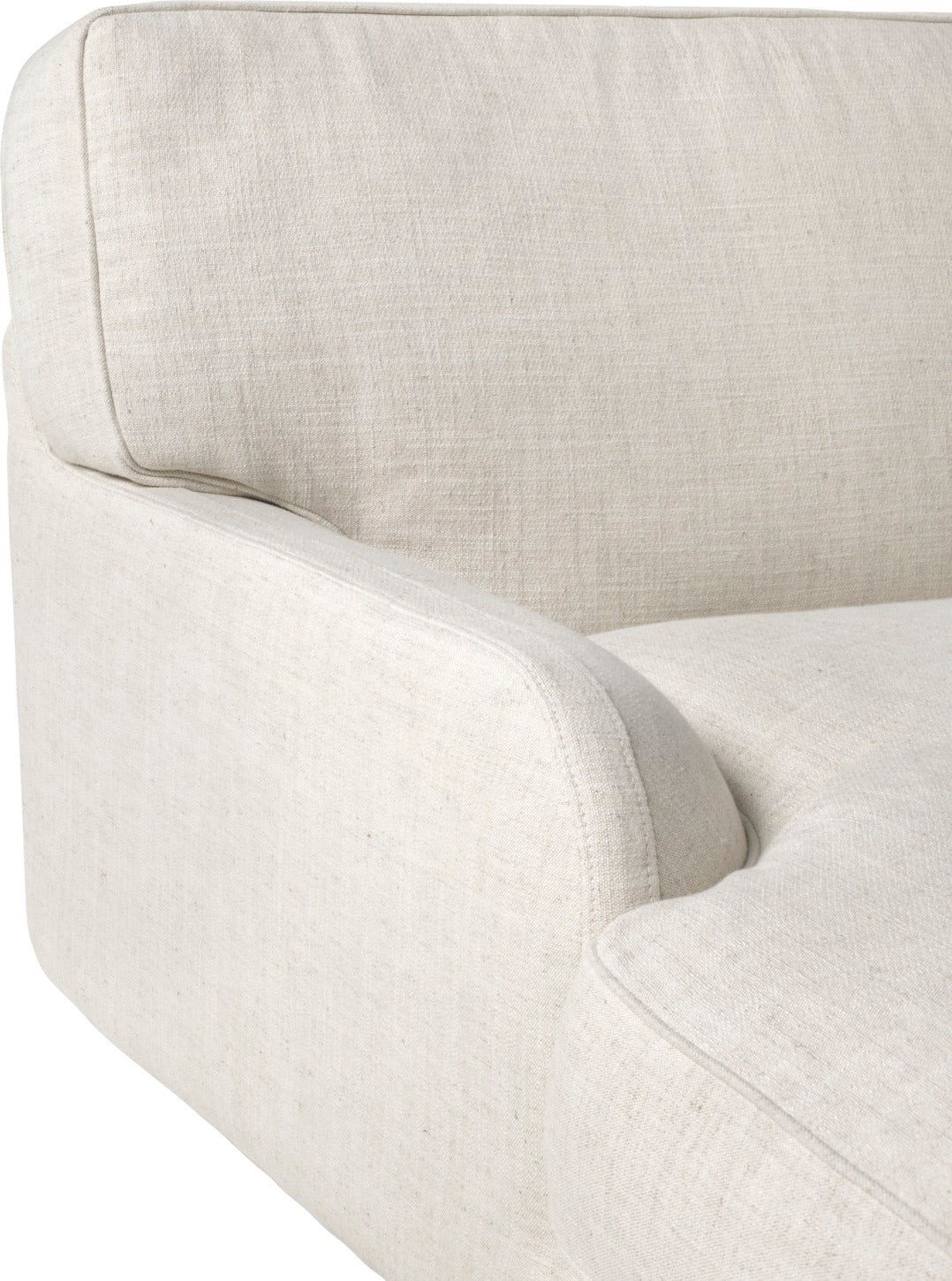 Sofa 2-osobowa FLANEUR tapicerowana z mosiężną podstawą