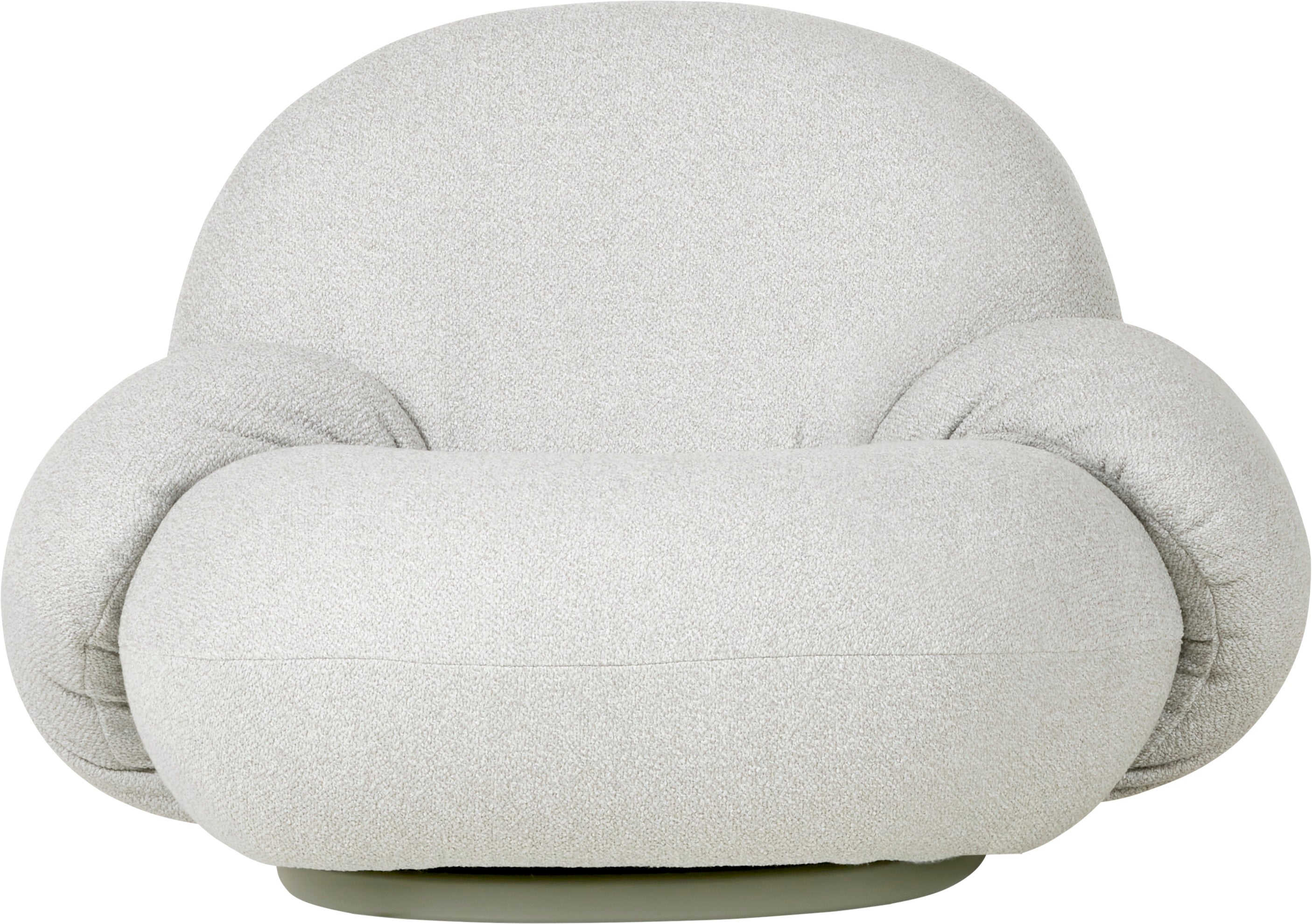 PACHA armchair upholstered with a gold base