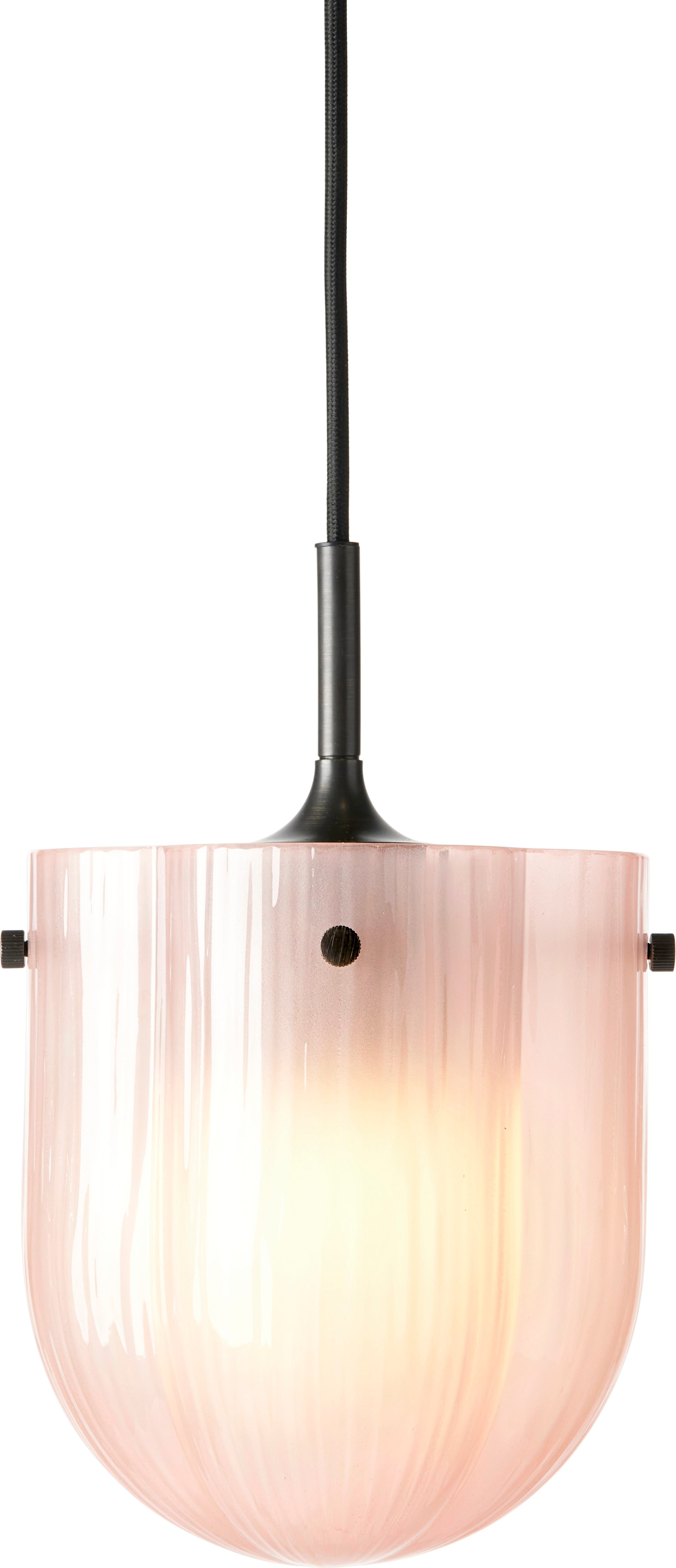 Lampa wisząca SEINE różowe szkło