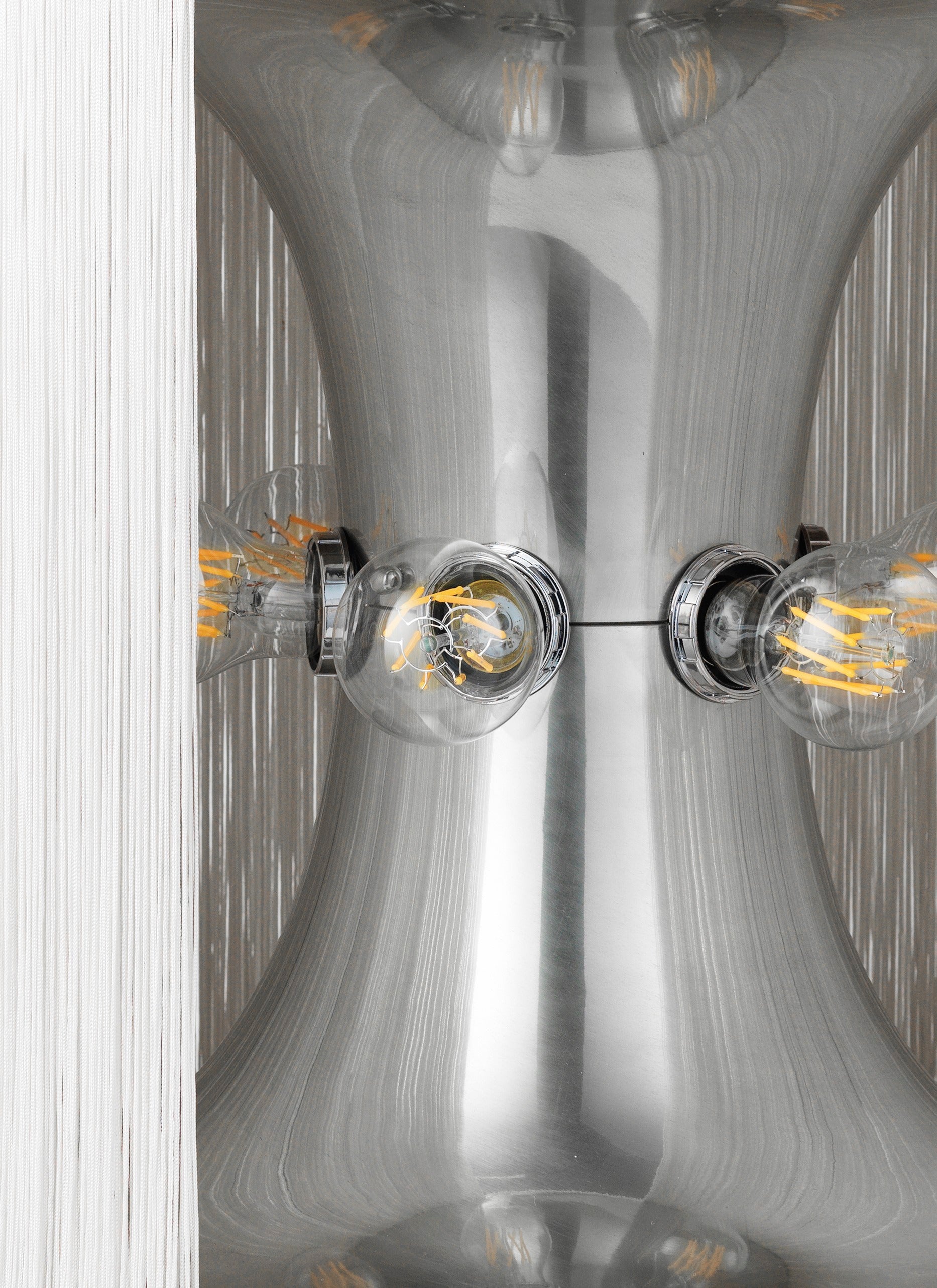Floor lamp MODEL 597 polished aluminum