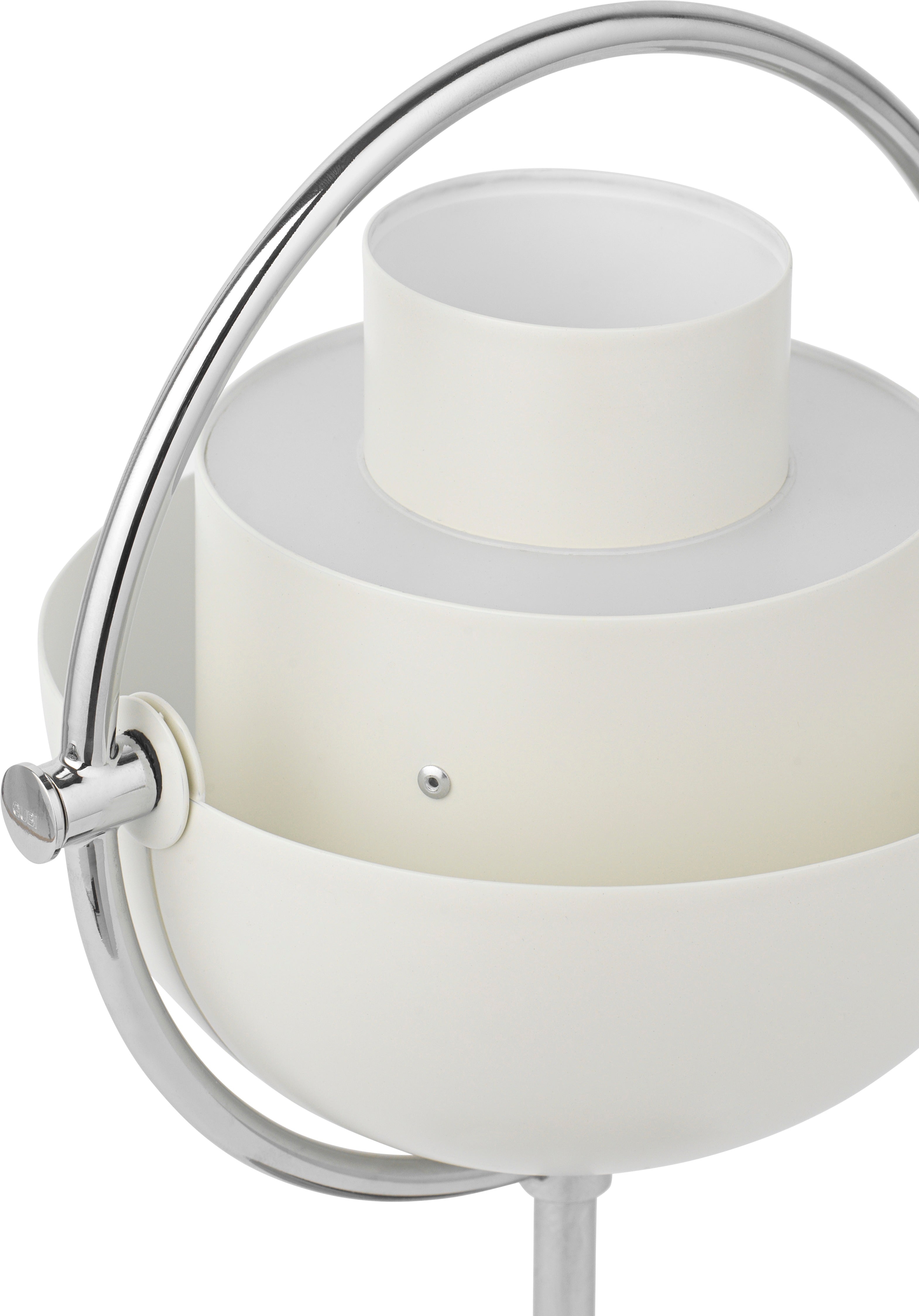 Lampa przenośna MULTI-LITE biały z chromowaną podstawą