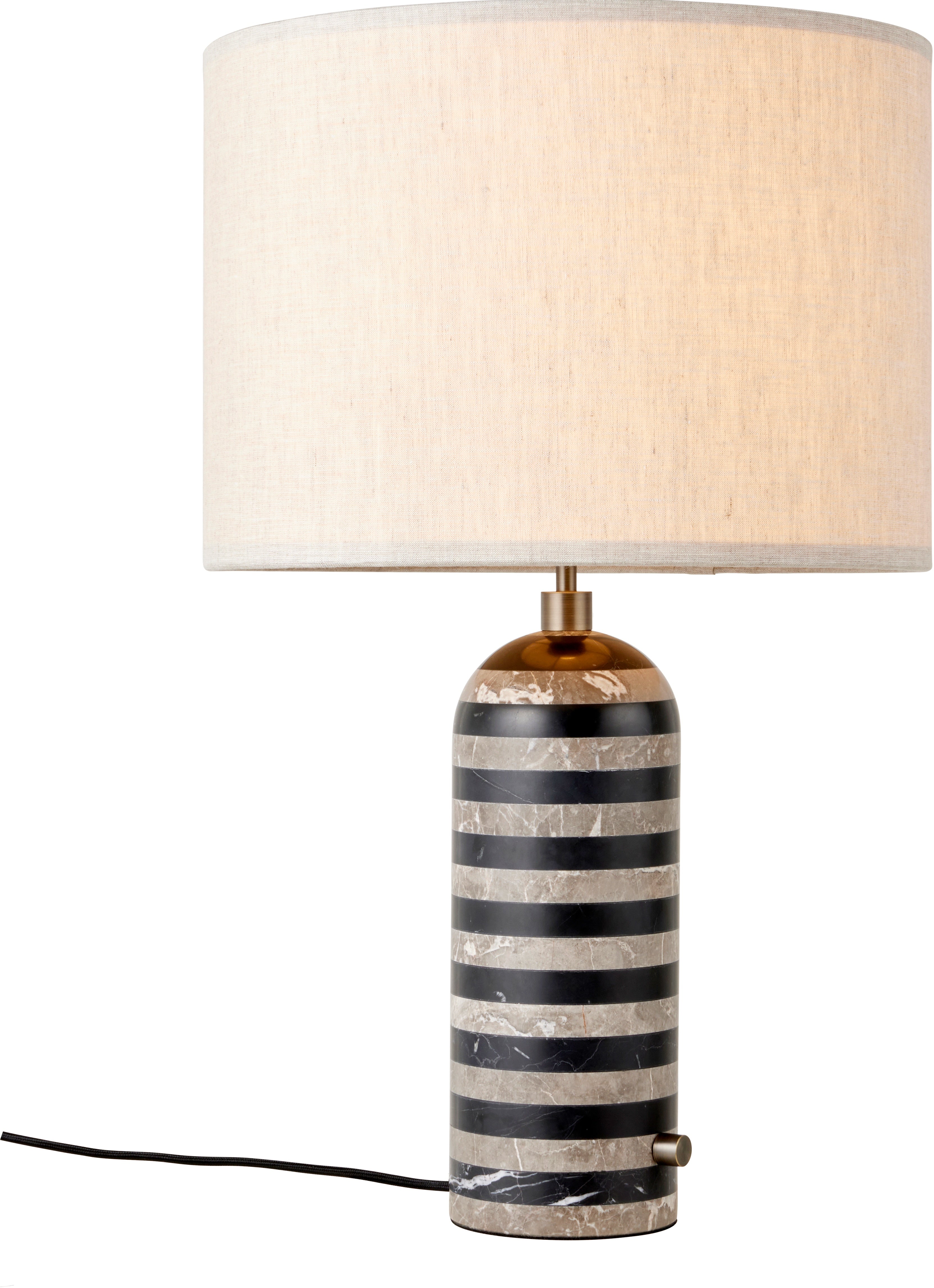 Lampa stołowa GRAVITY czarny z marmurem