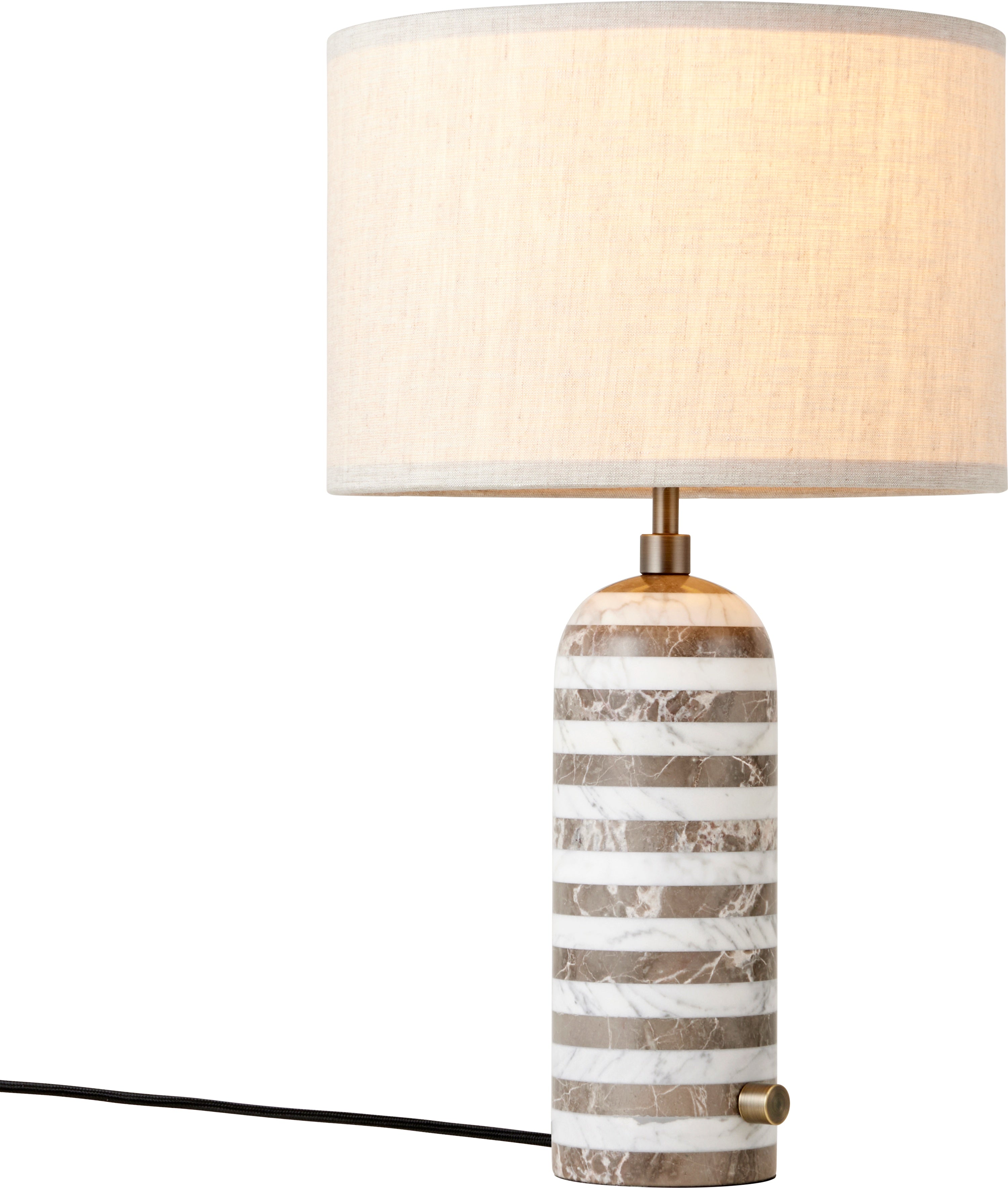 Lampa stołowa GRAVITY biały z marmurem