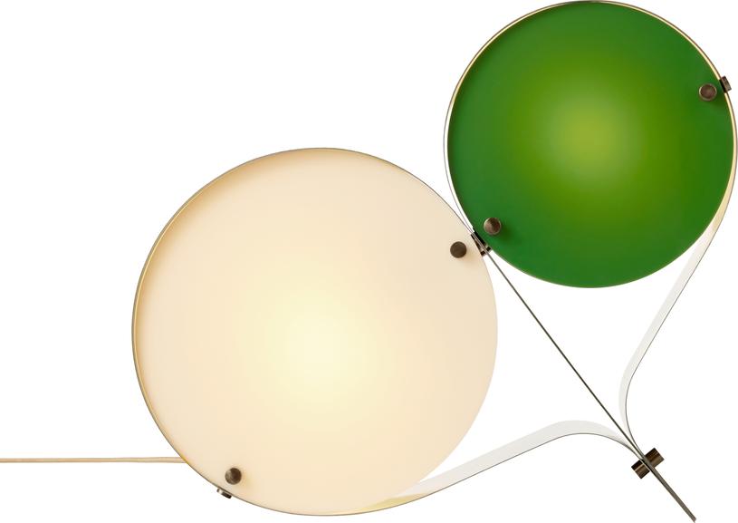 COPPIA Tischleuchte Creme mit Grün