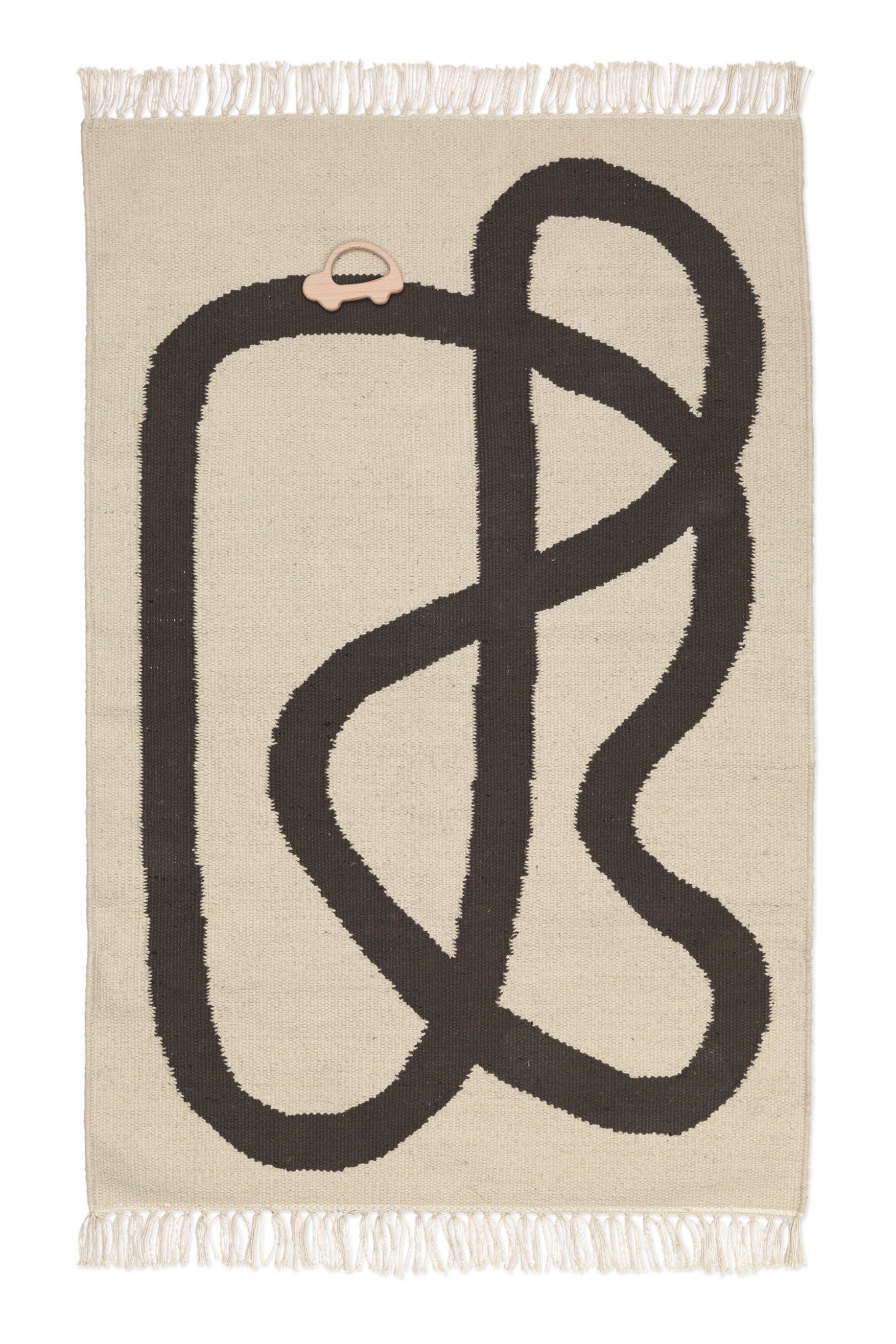 Teppich LANE in Beige und Schokoladenbraun