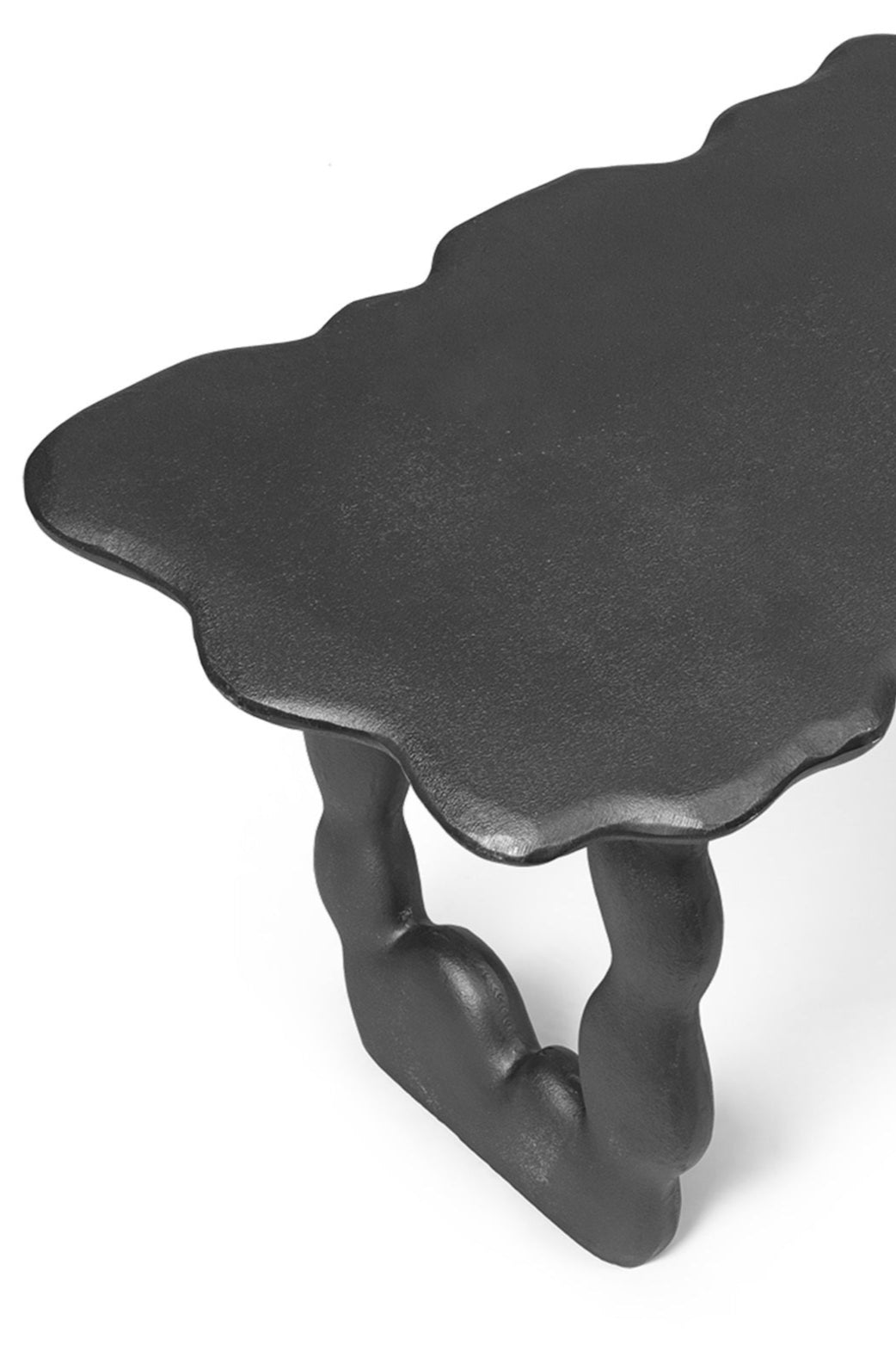 Stolik DAL PIECE czarne aluminium