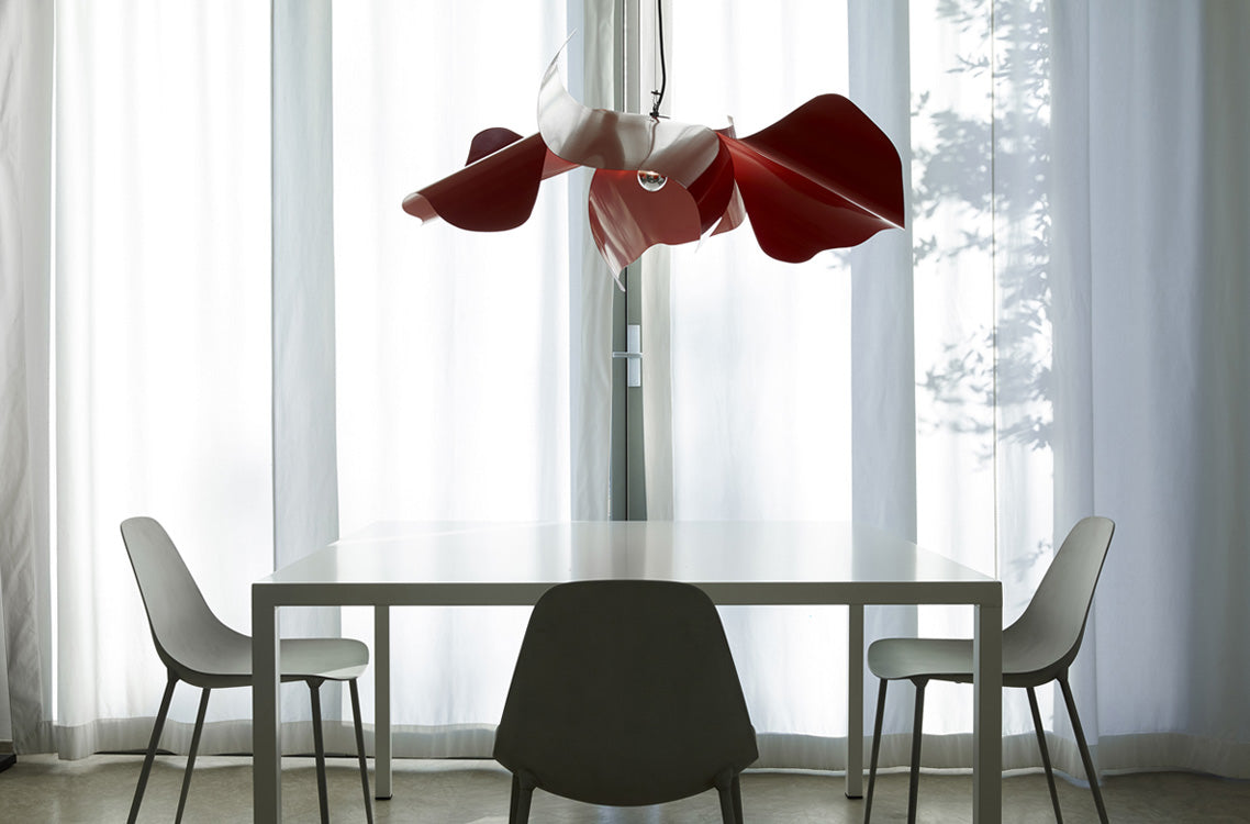 Lampa wisząca PAPAVERO czerwony