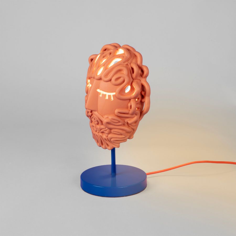 Lampa stołowa MAGNA GRAECIA - ULYSSE terakota