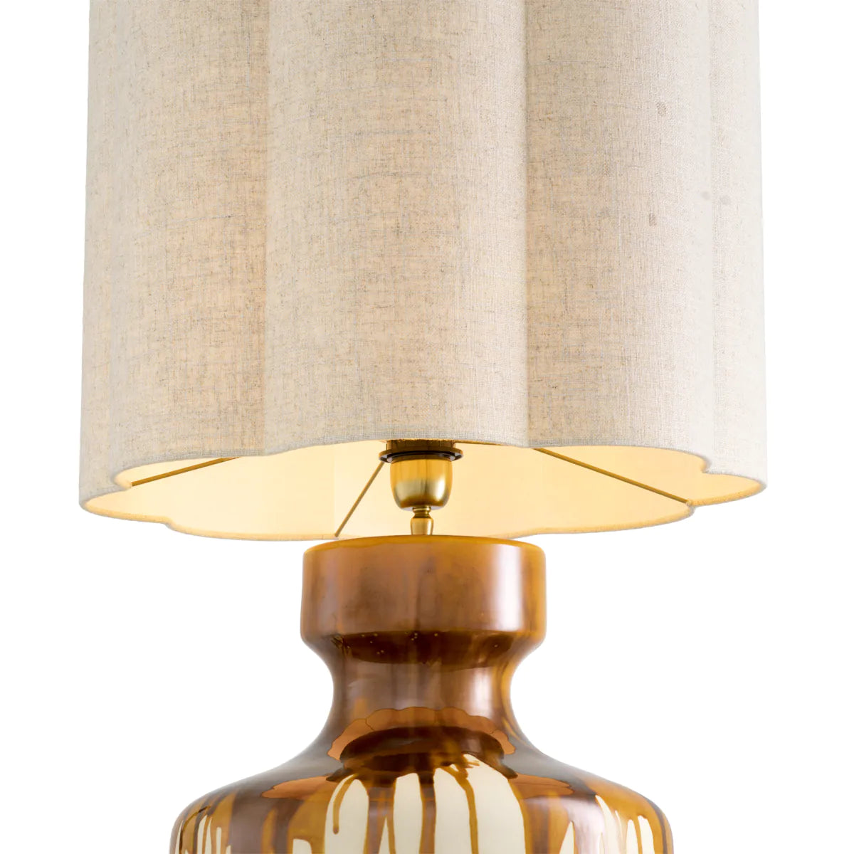 Lorena brown table lamp