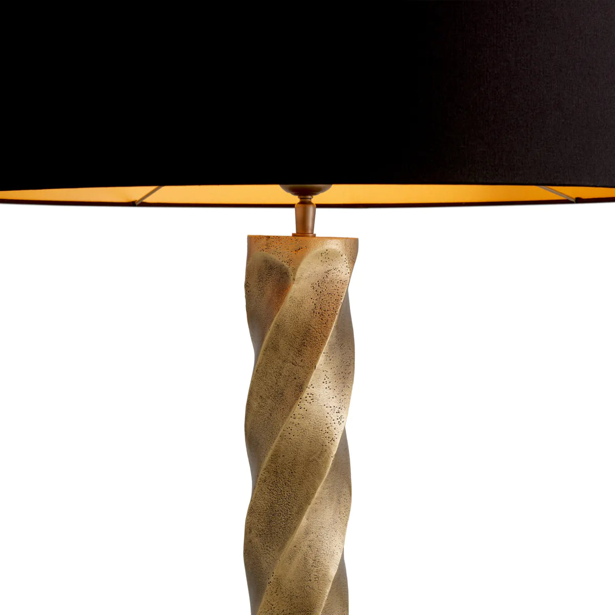 Lampa stołowa COSTANZA antyczny złoty z granitową podstawą