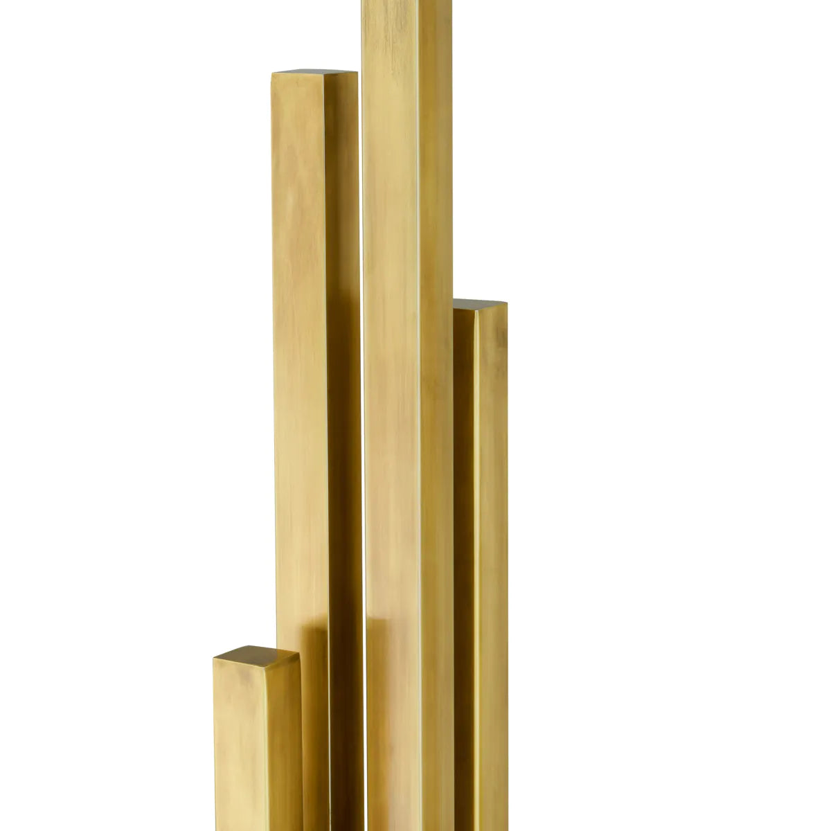 Stehlampe DESTINO gold mit travertinbasem