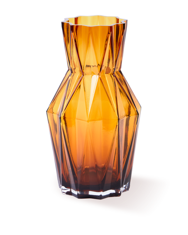 Wazon FOLDS GLASS bursztynowy