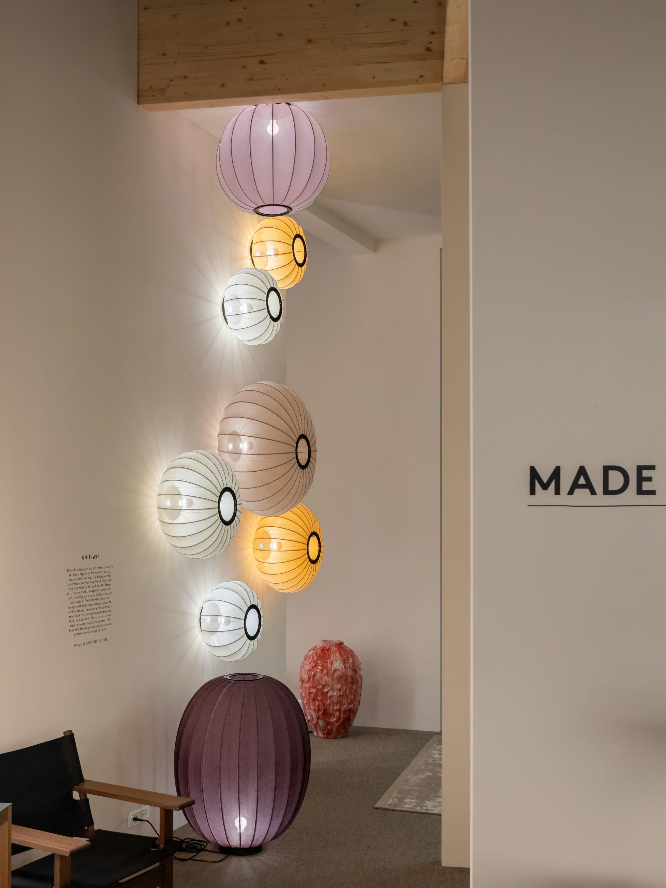 Lampa ścienna KNIT-WIT perłowy