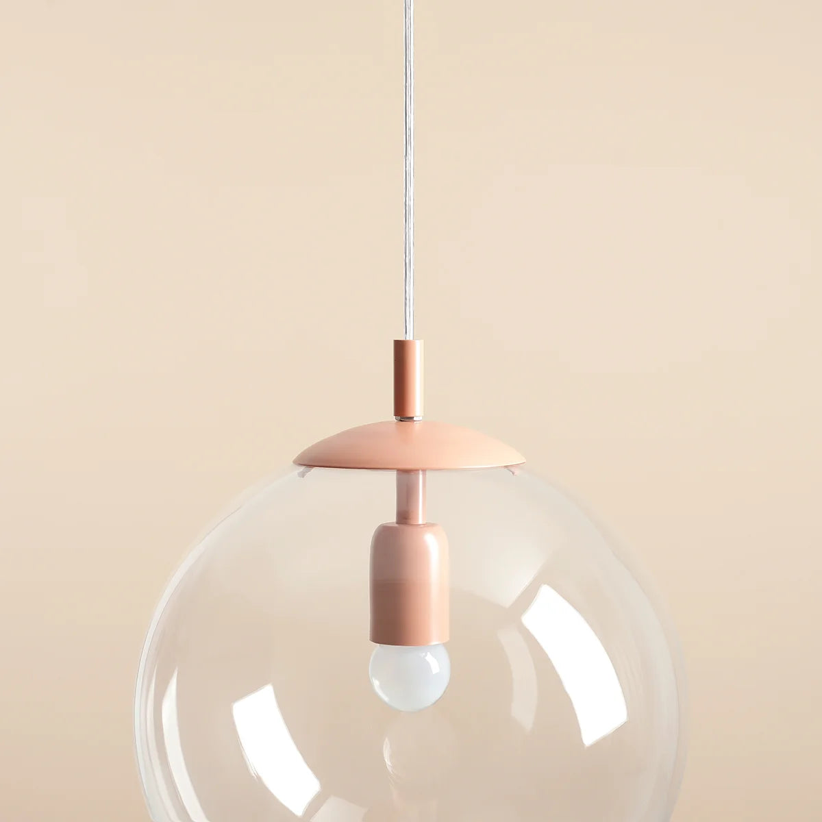 Lampa wisząca GLOBE koralowy