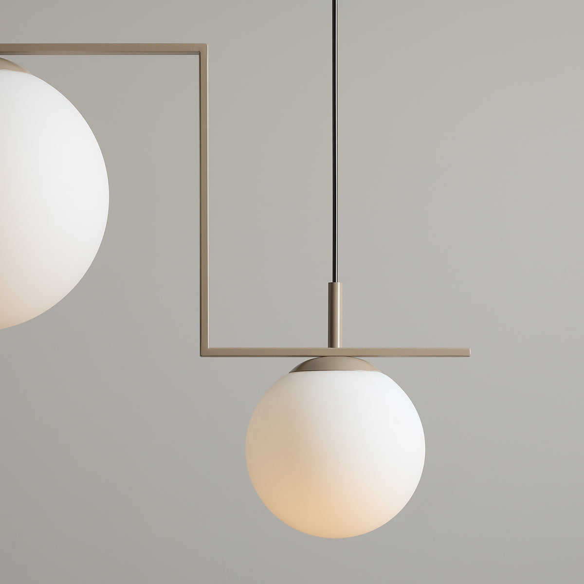 Hanging lamp Zac Duo beige