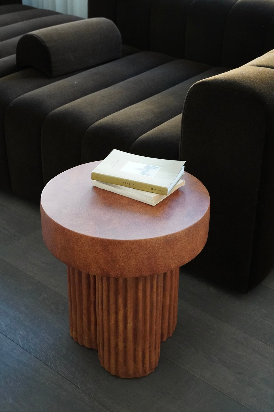 Beistelltisch GEAR beige Beton
