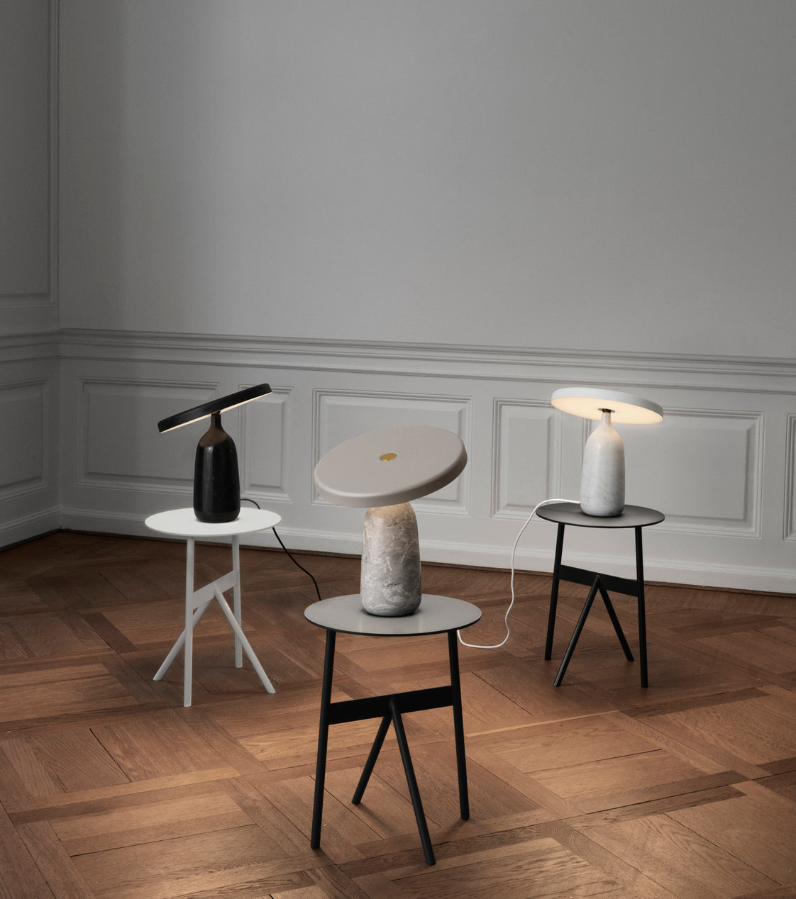Lampa stołowa EDDY szary