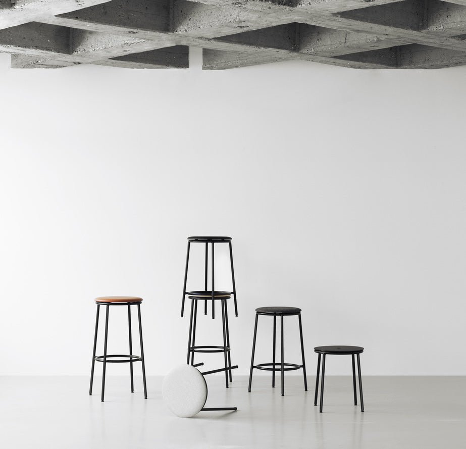 Circa Black Aluminum bar chair