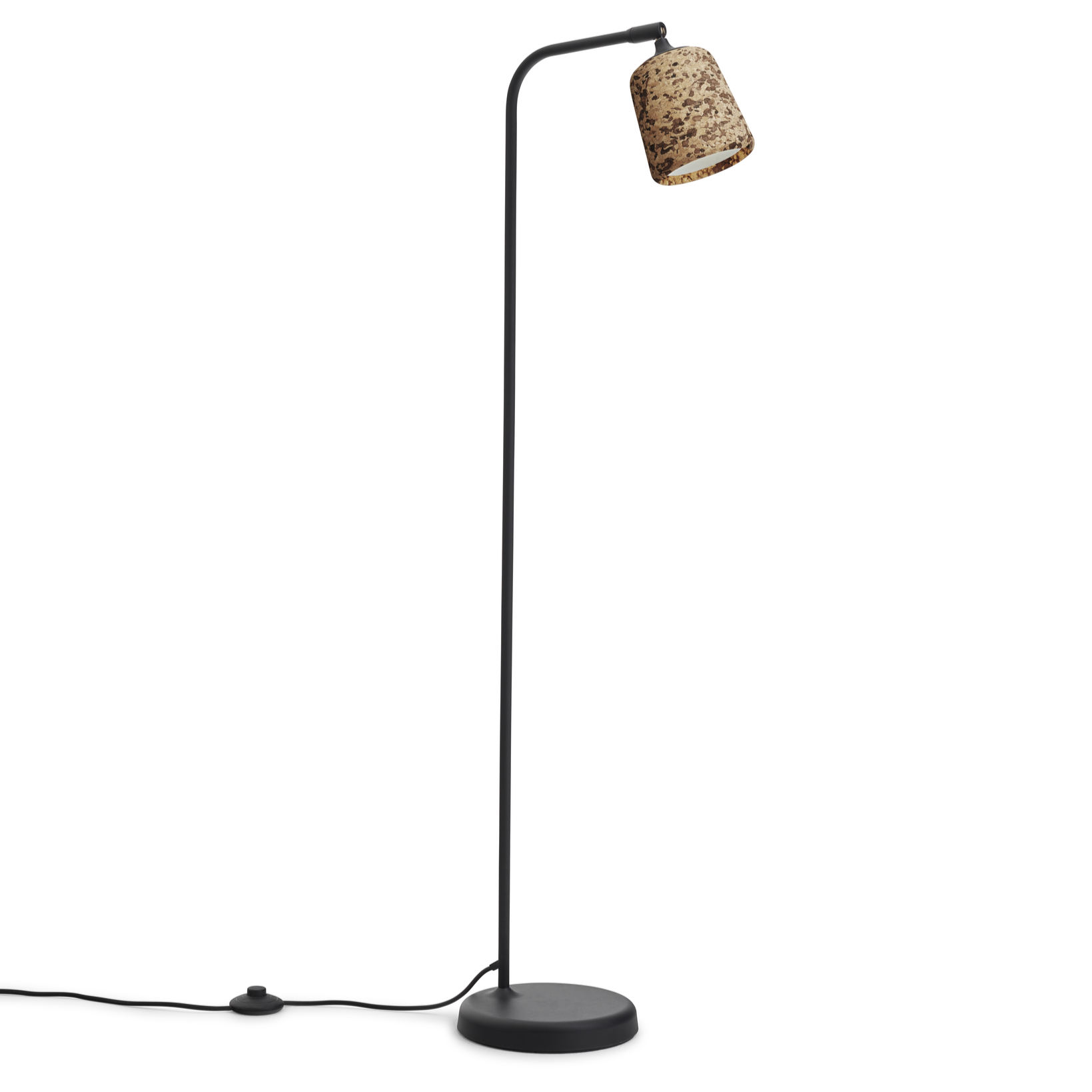 Floor lamp material mix cork