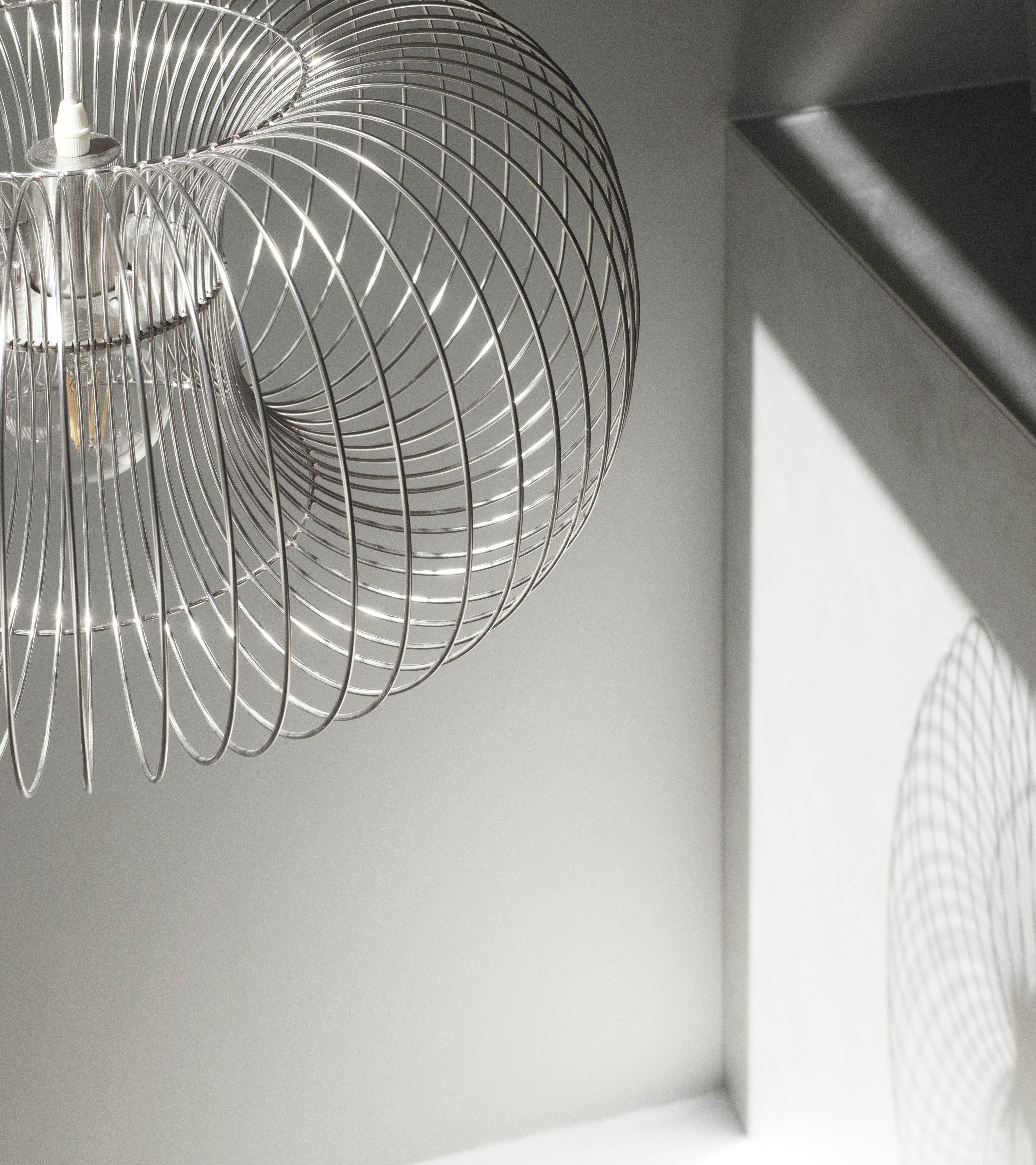 Lampa wisząca COIL stal nierdzewna