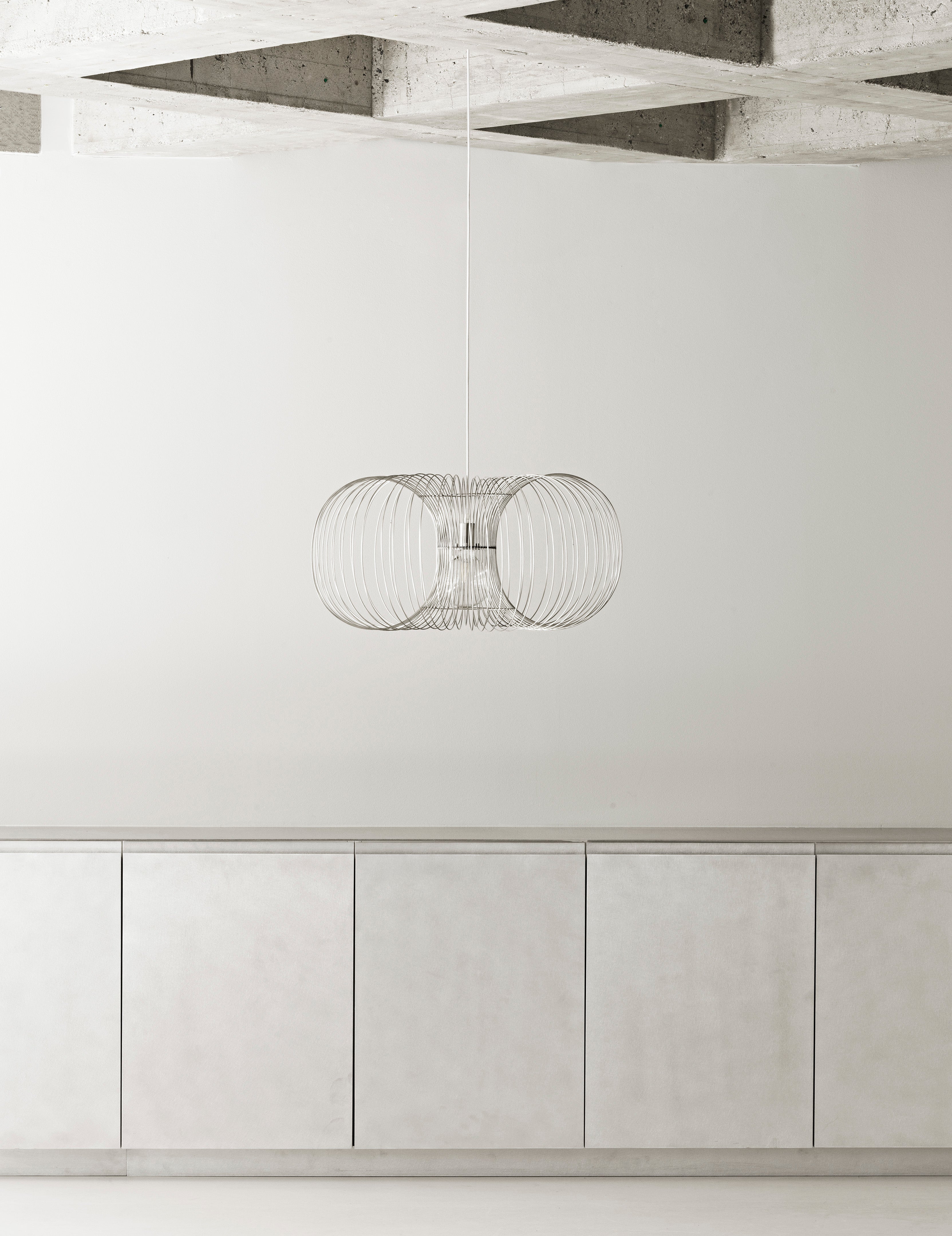 Lampa wisząca COIL stal nierdzewna