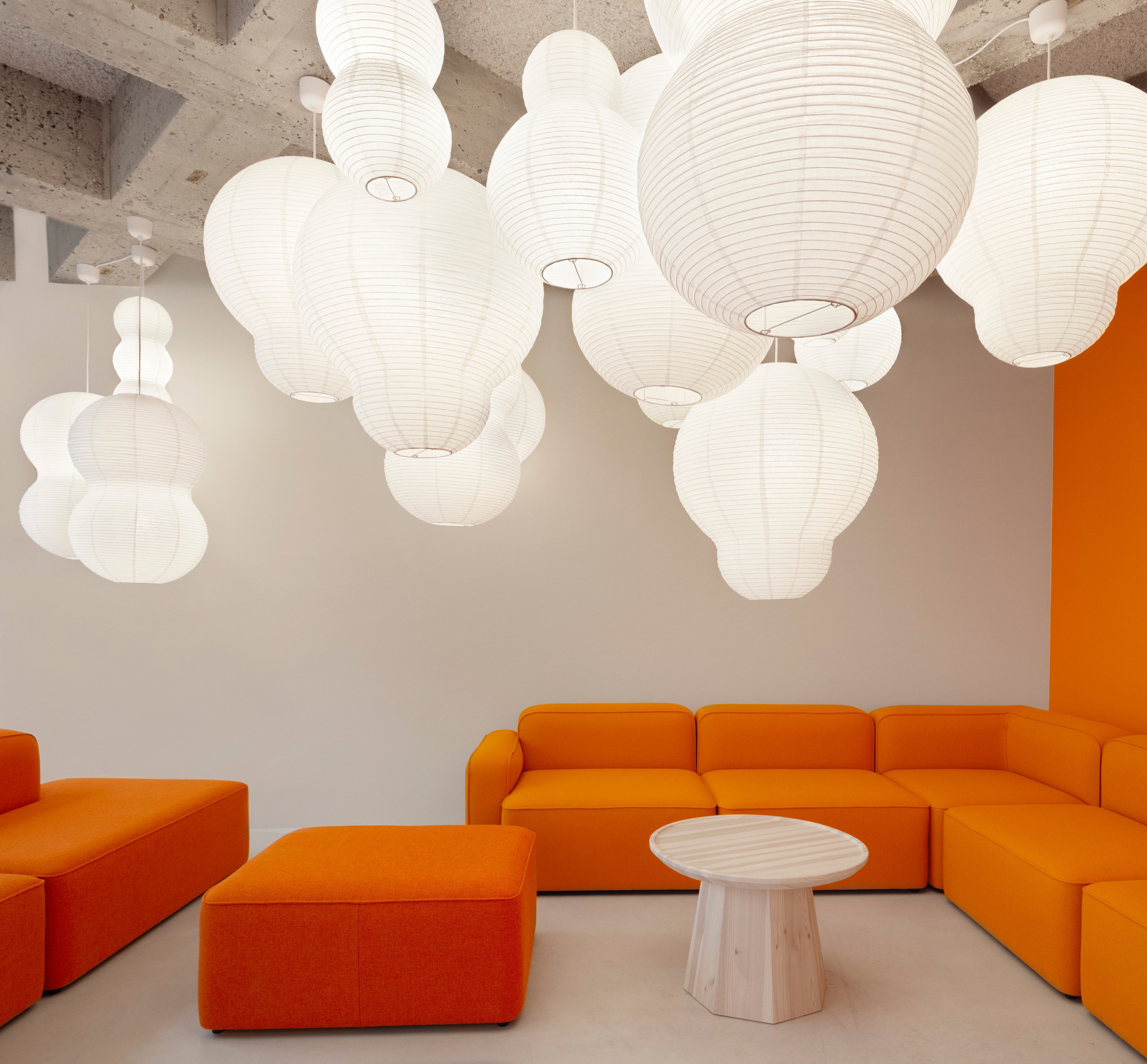 Abażur lampy wiszącej PUFF BUBBLE biały