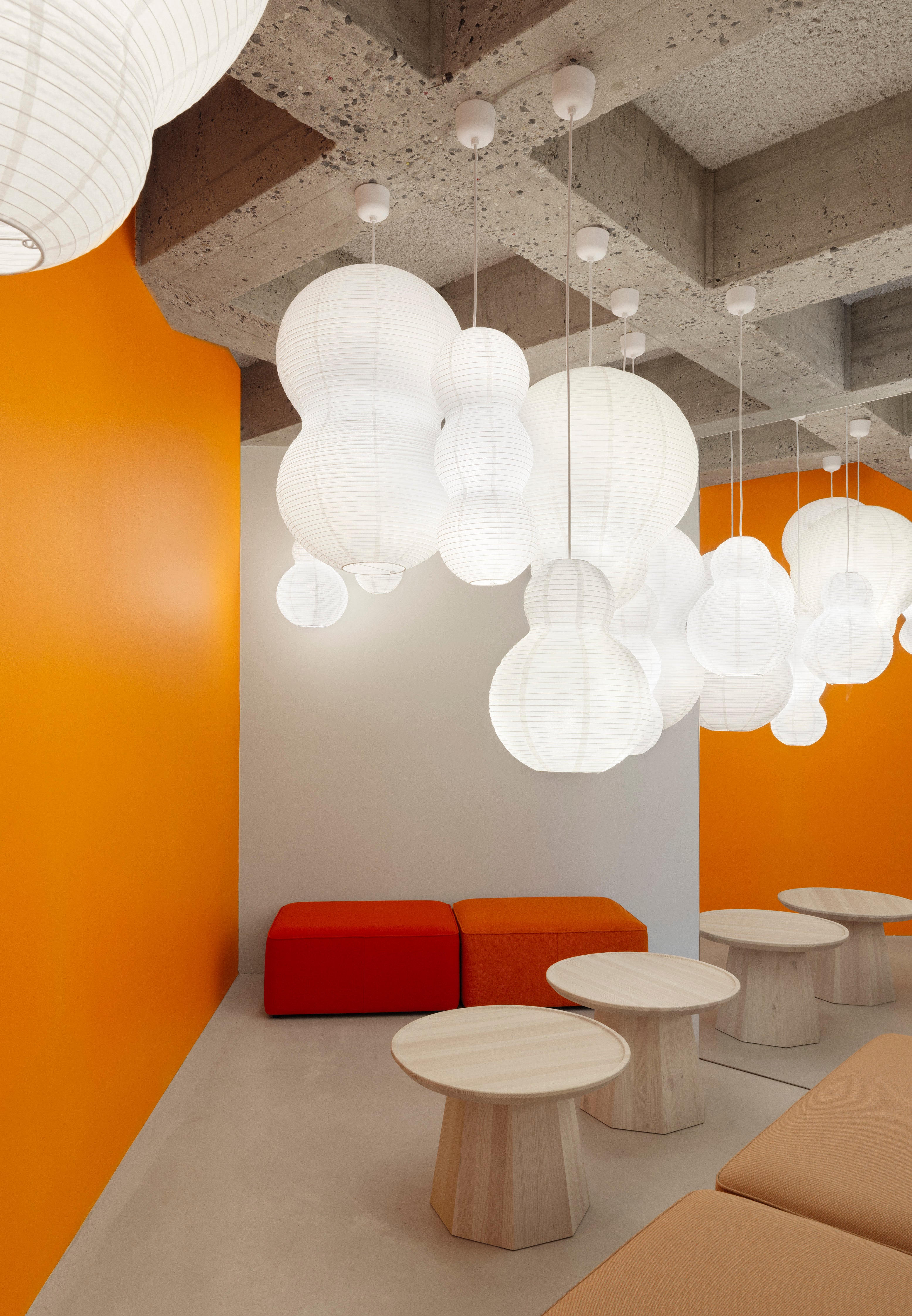Abażur lampy wiszącej PUFF BUBBLE biały