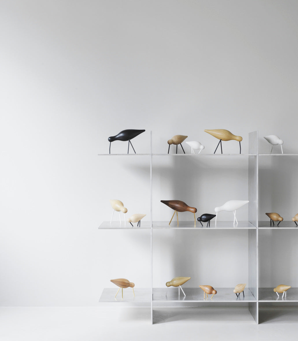 Figurka SHOREBIRD czerwony z czarnymi nóżkami